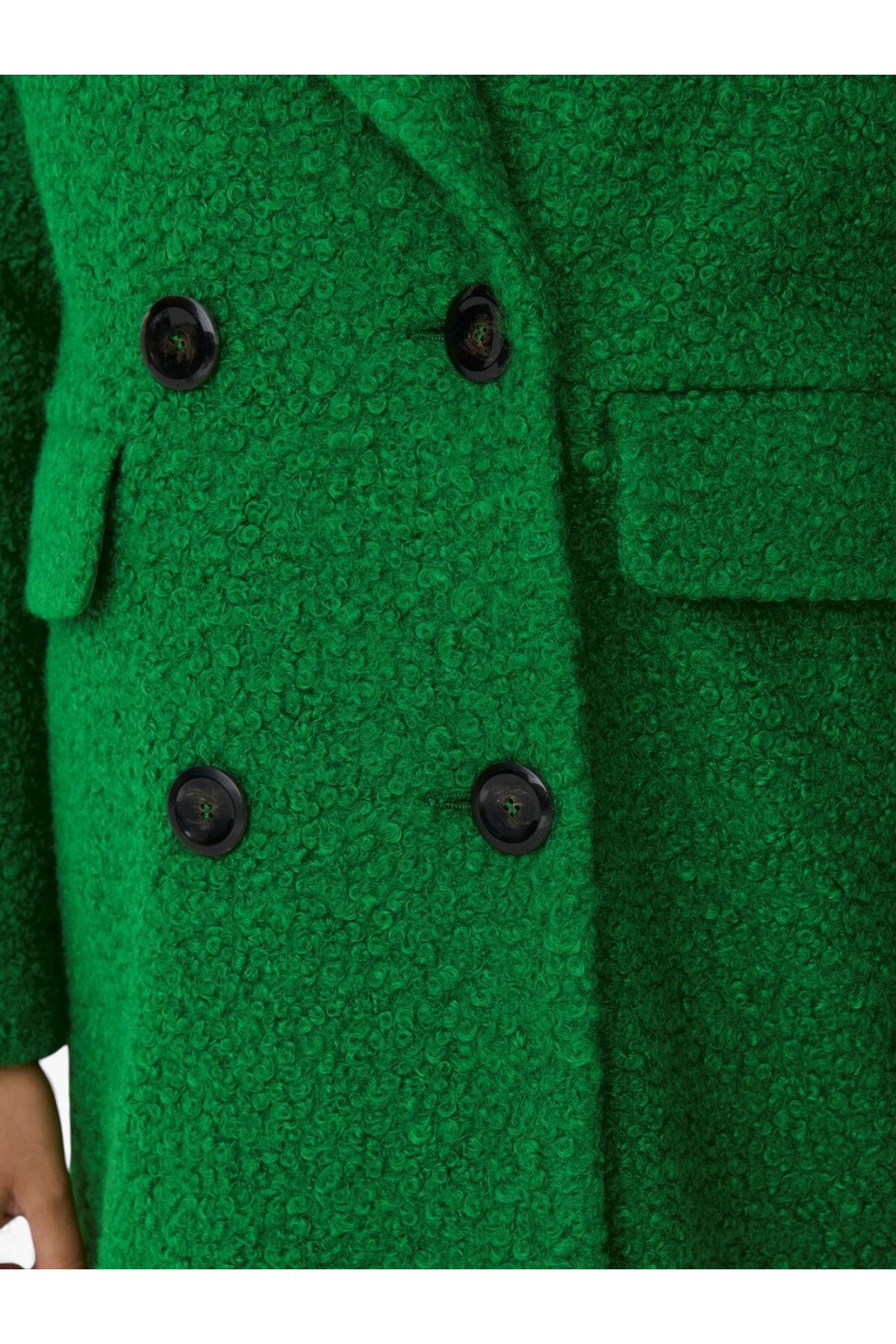 ONLY ONLVALERIA PIPER COAT CC OTW Kadın Yeşil Kaban - 15293695 görsel 6