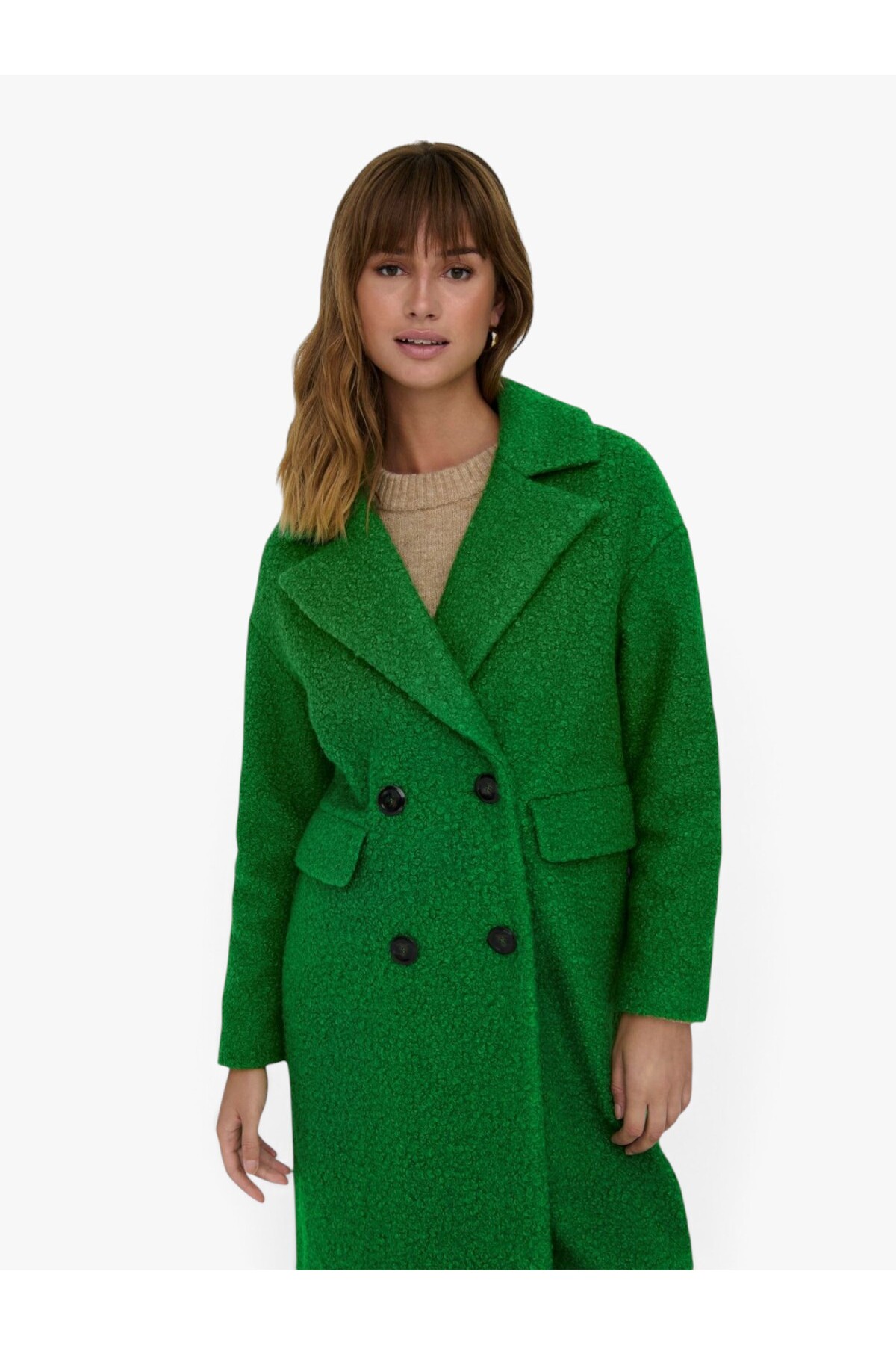 ONLY ONLVALERIA PIPER COAT CC OTW Kadın Yeşil Kaban - 15293695 görsel 2