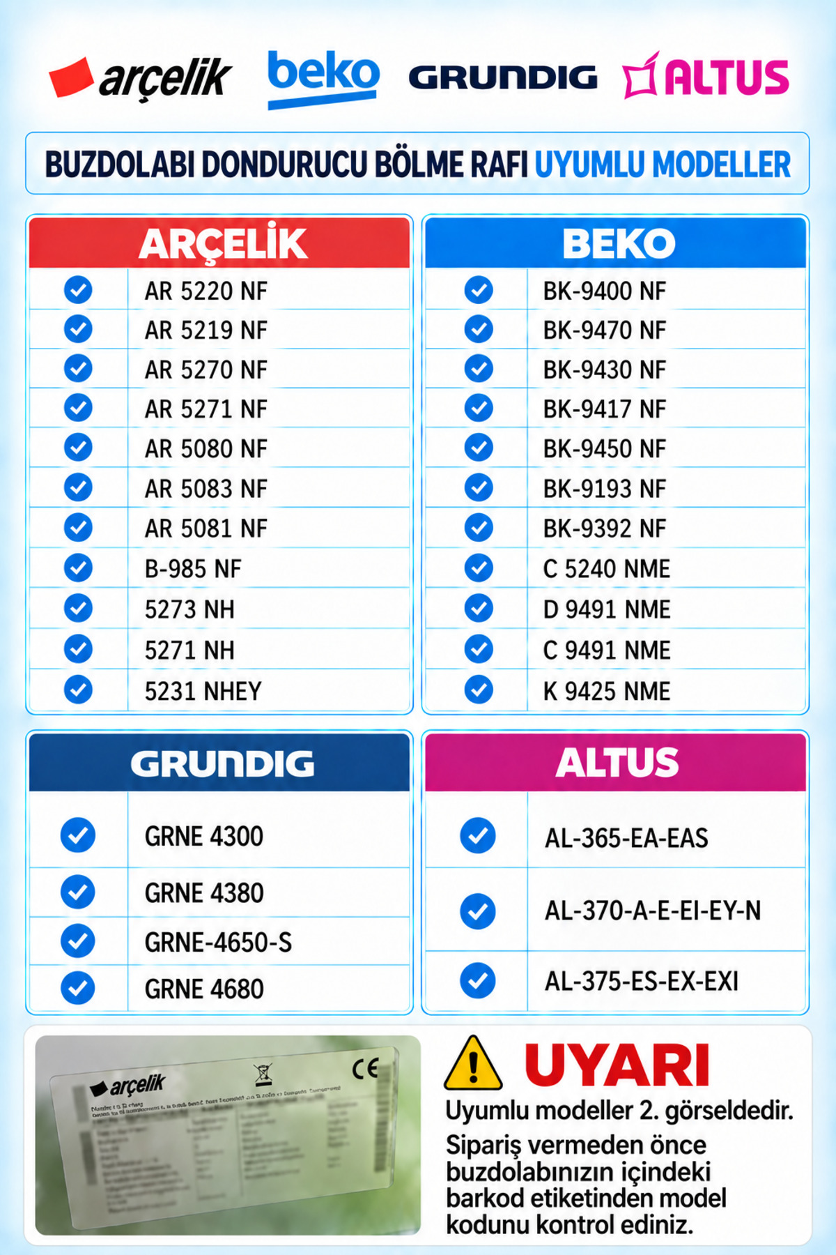 ÖZ BEYAZ EŞYA Beko D 9470 NM DİF. BUZDOLABI B-955 Buzdolabı
