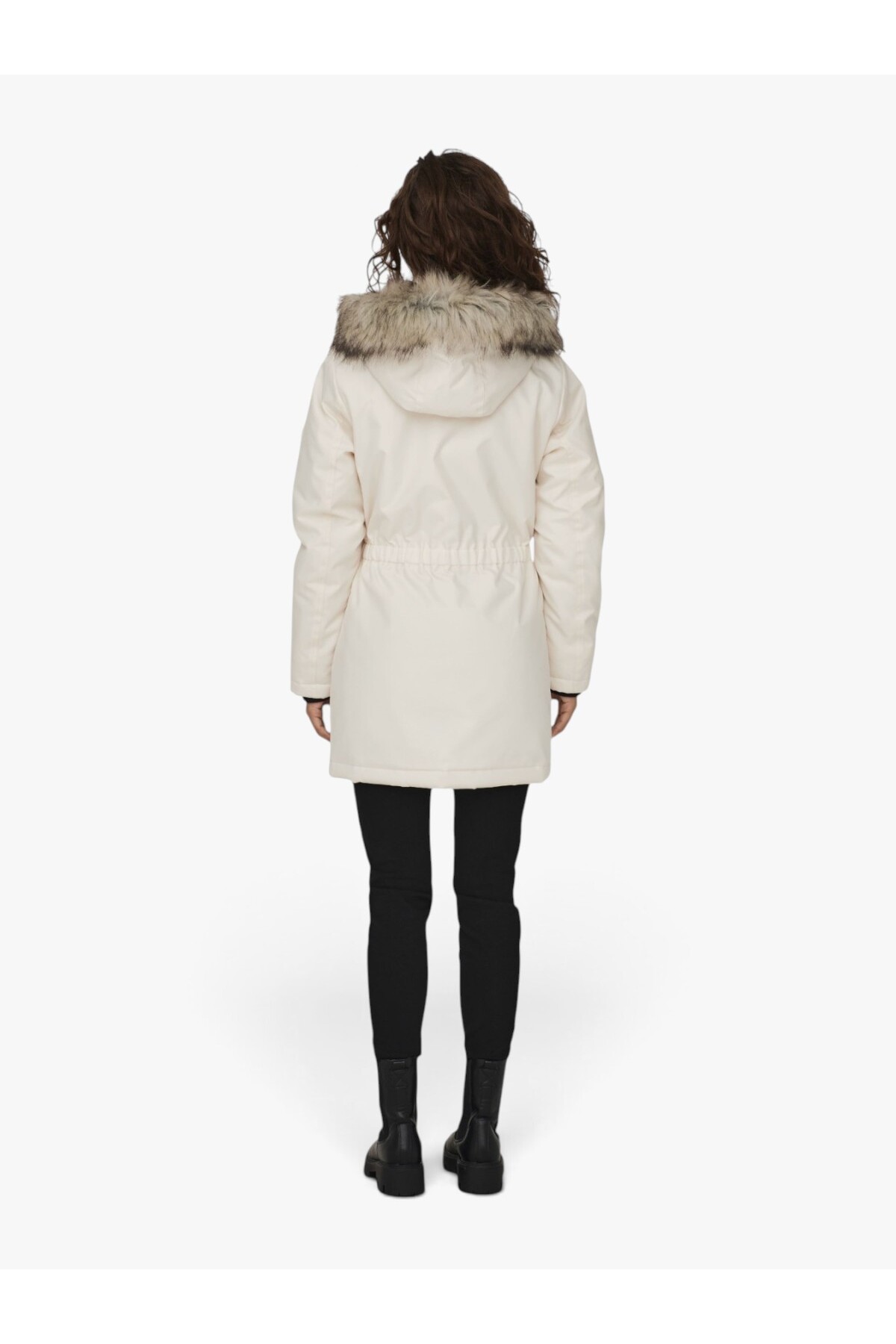 ONLY ONLIRIS FUR WINTER PARKA CC 2023 OTW Kadın Sarı Parka - 15304625 görsel 6