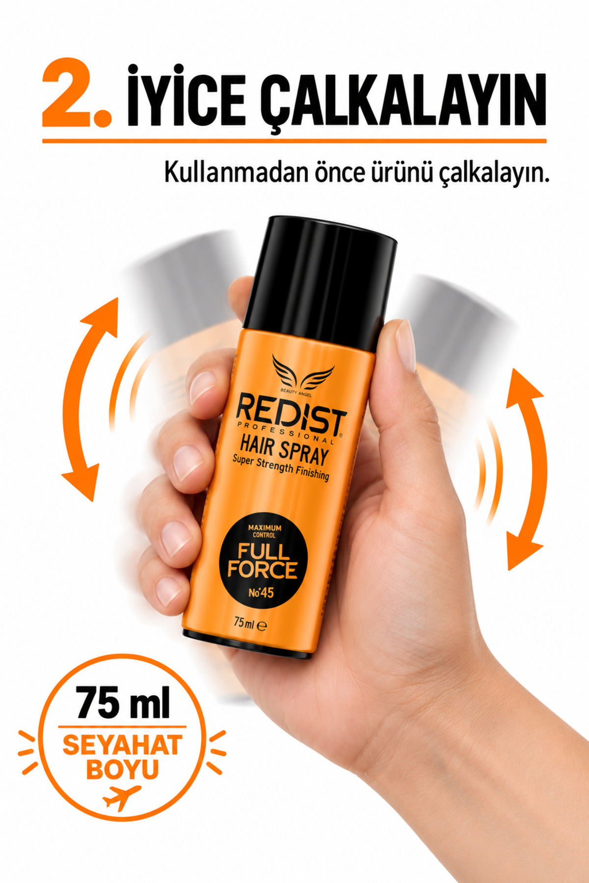 Full Force Saç Spreyi 75 ml | Extra Sert Tutuş ve Seyahat Boy — 8697926026294 — تصویر 7 از 9