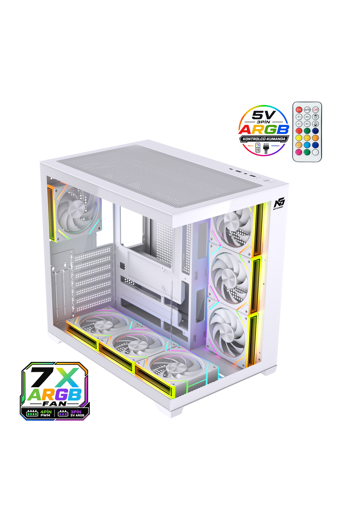 Next Gaming Alpha Neon 7x ARGB Fan Kumanda ve Kontrolcü ATX Boş