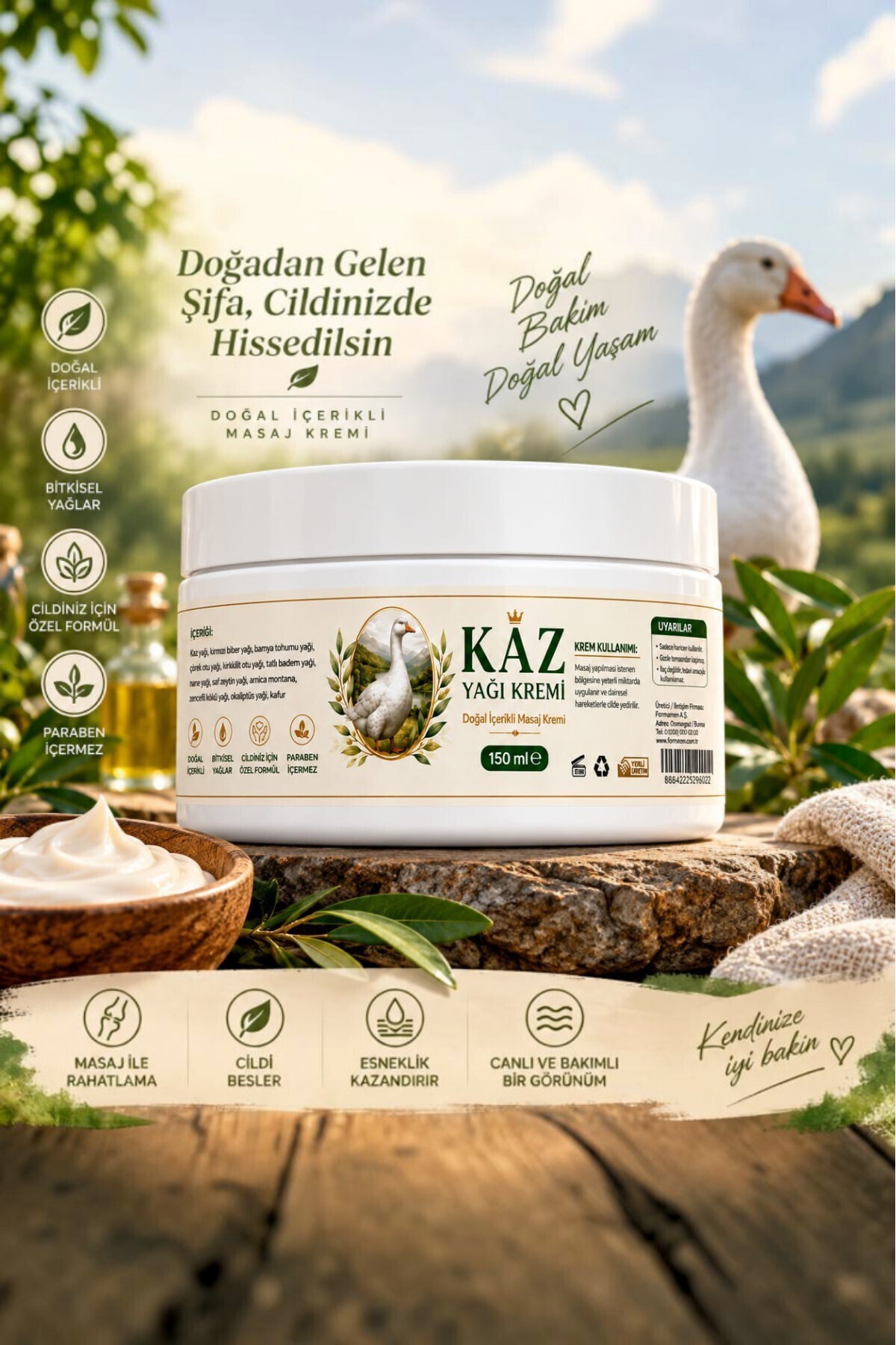 Kaz Yağı Kremi 150 ml — ULF-KZKRM1 — تصویر 2 از 5