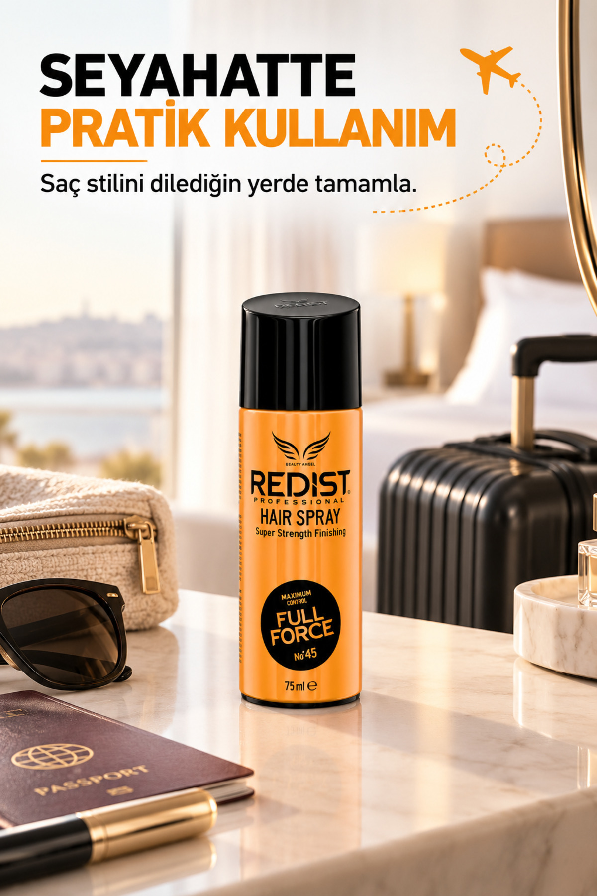 Full Force Saç Spreyi 75 ml | Extra Sert Tutuş ve Seyahat Boy — 8697926026294 — تصویر 4 از 9