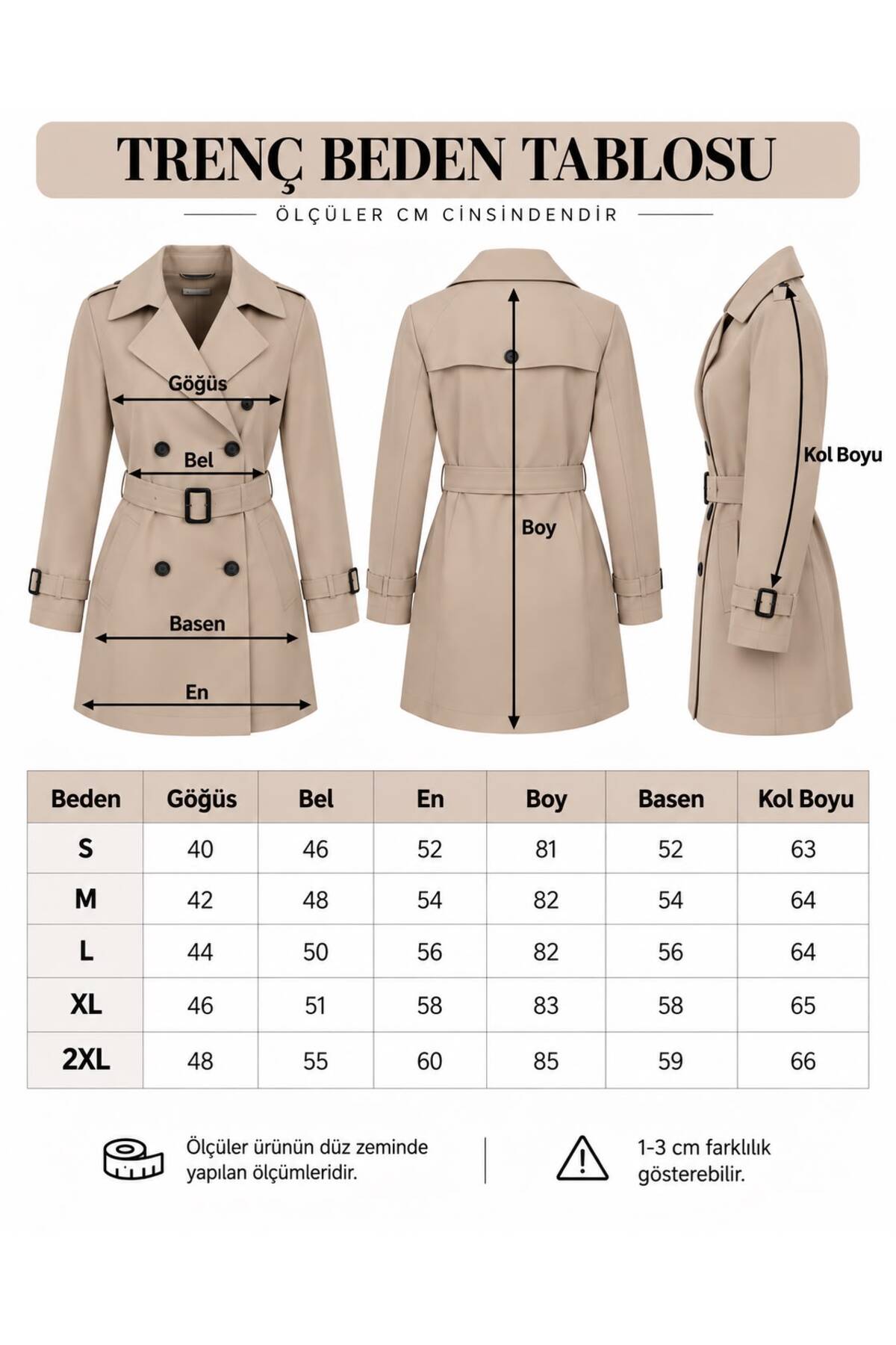 ronex Slim Fit Uzun Kemerli Erkek Trençkot görsel 5