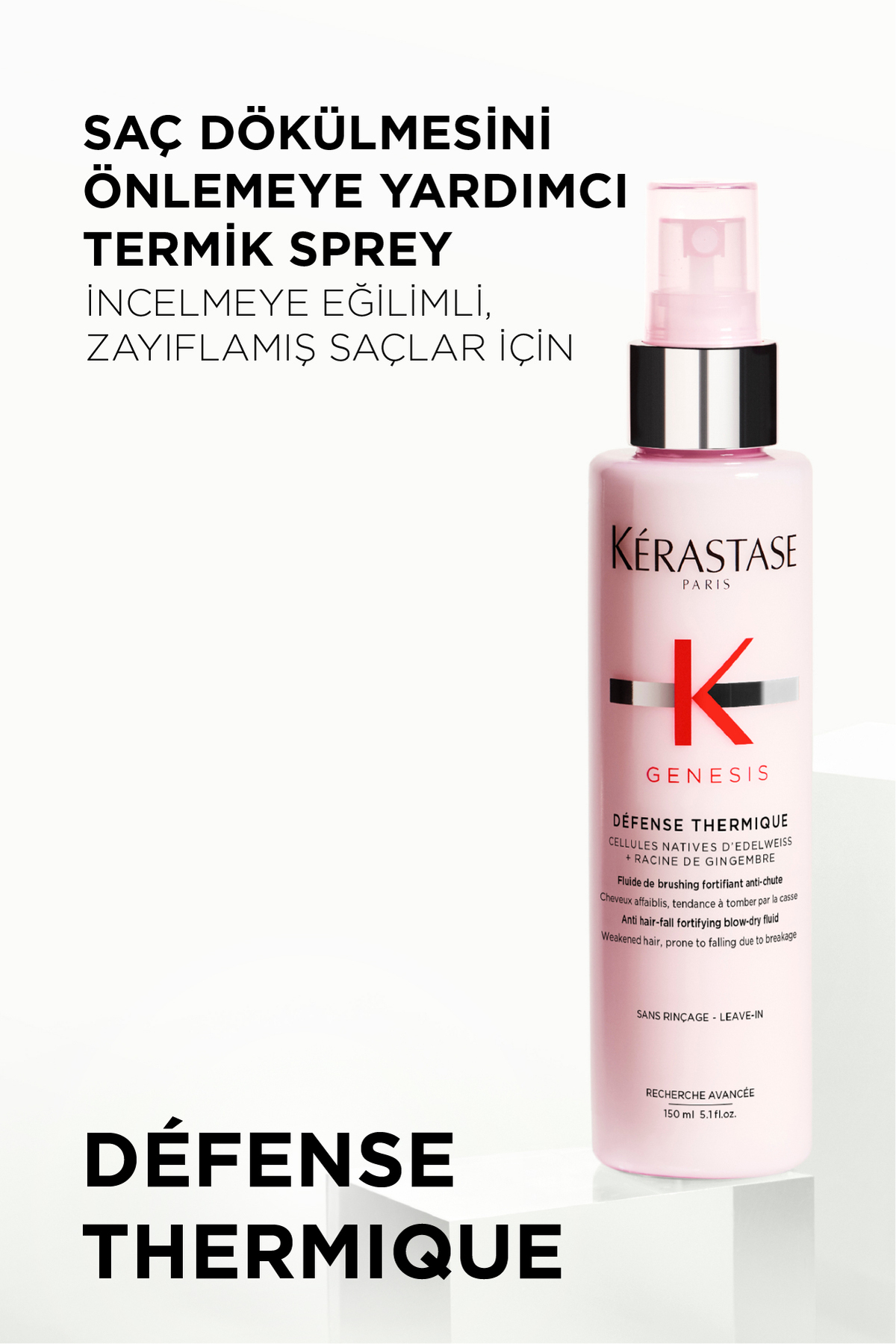 Genesis Défense Thermique Dökülme Karşıtı Güçlendirici Isıdan Koruyucu Saç Spreyi 150 ml — P3386S8117 — تصویر 3 از 8
