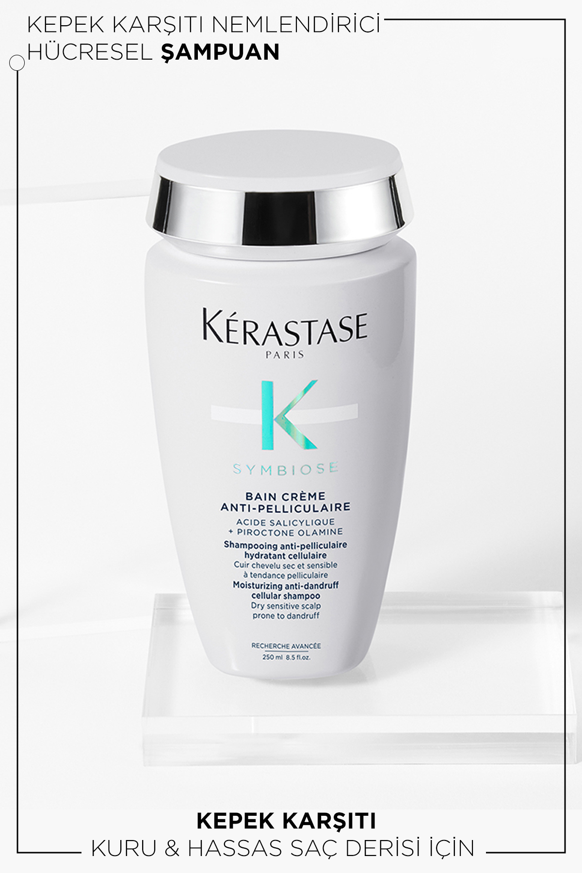 Symbiose Kepek Karşıtı Etkili Nemlendirici Hücresel Bakım Şampuanı 250 ml — 3474637135690 — تصویر 3 از 8