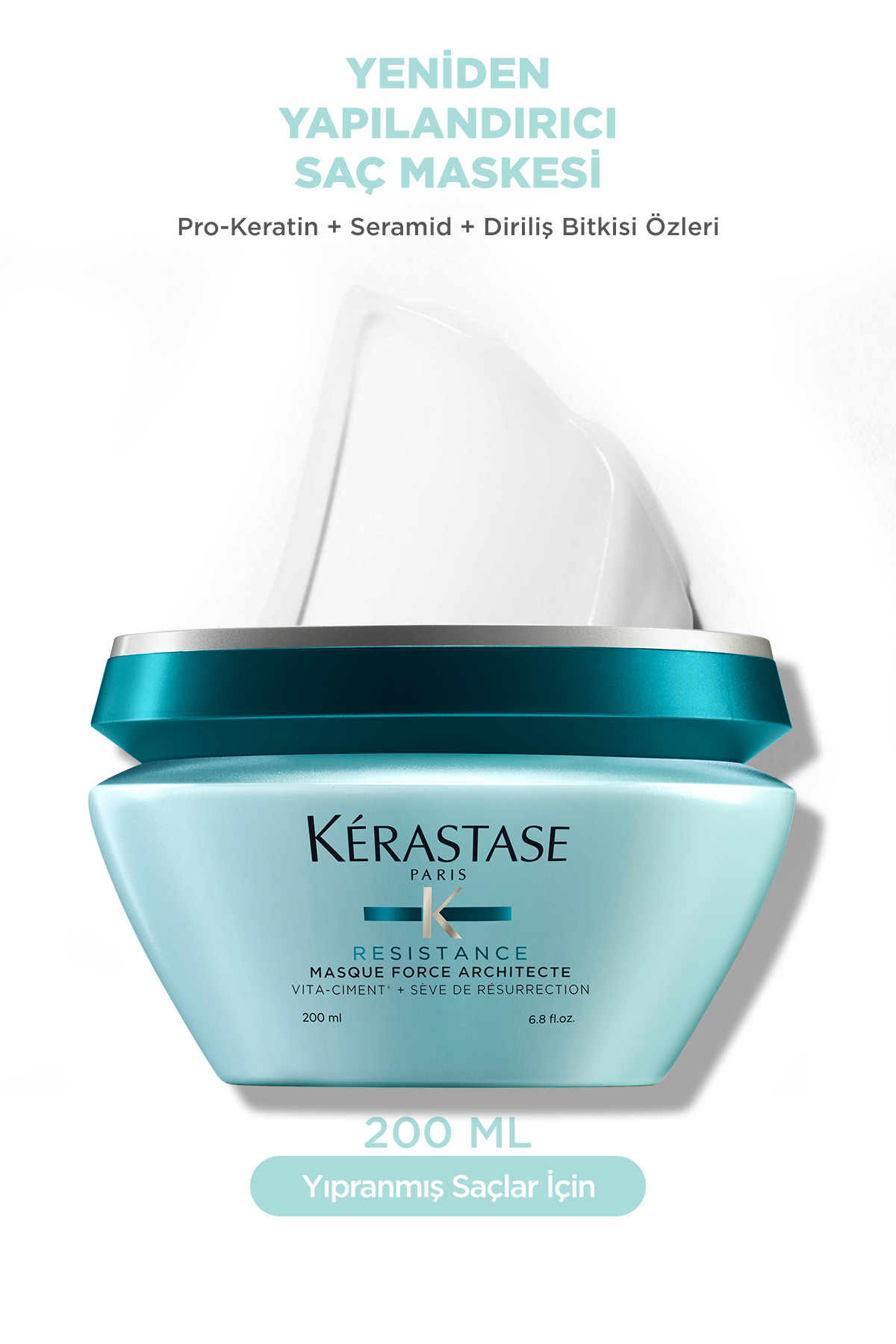 Resistance Masque Force Architecte Zayıf Ve Yıpranmış Saçlar Için Onarıcı Maske 200ml — 3474636397952 — تصویر 2 از 8