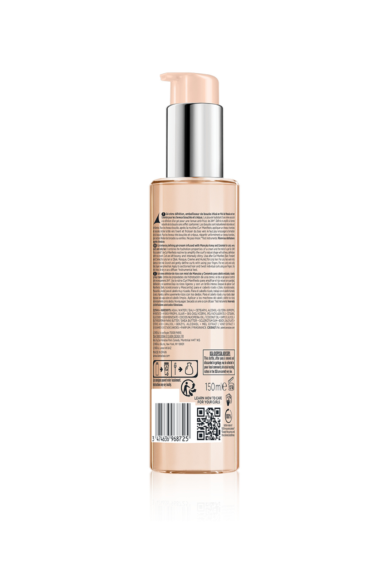 کرم حالت دهنده و حالت دهنده موی فر Curl Manifesto Gelée Curl Contour مخصوص موهای فر ۱۵۰ میلی لیتر — E3551100 — تصویر 8 از 8