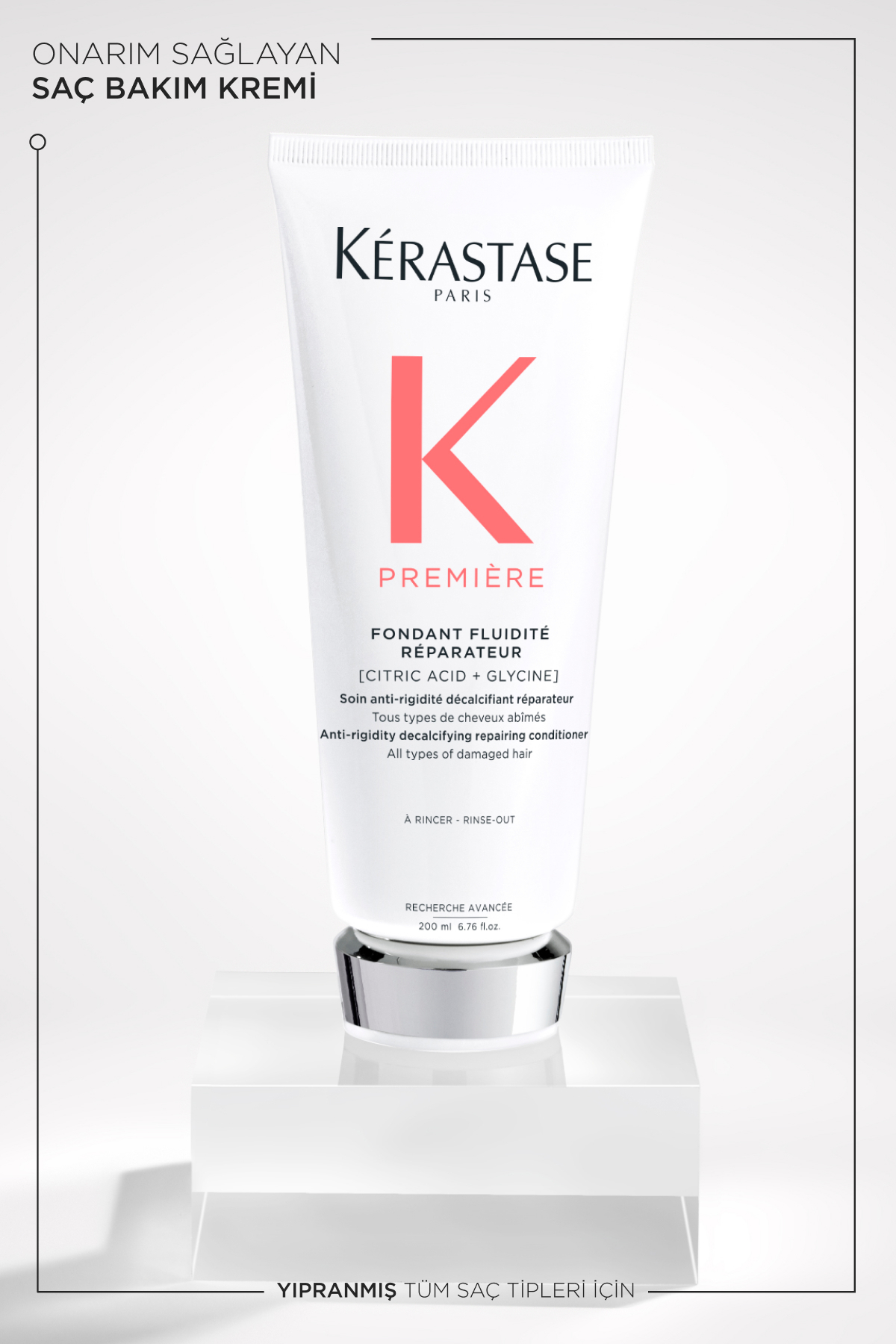 Premiere Fondant Fluidite Reparateur Onarım Sağlayan Saç Bakım Kremi 200 ml — KER196707 — تصویر 4 از 8