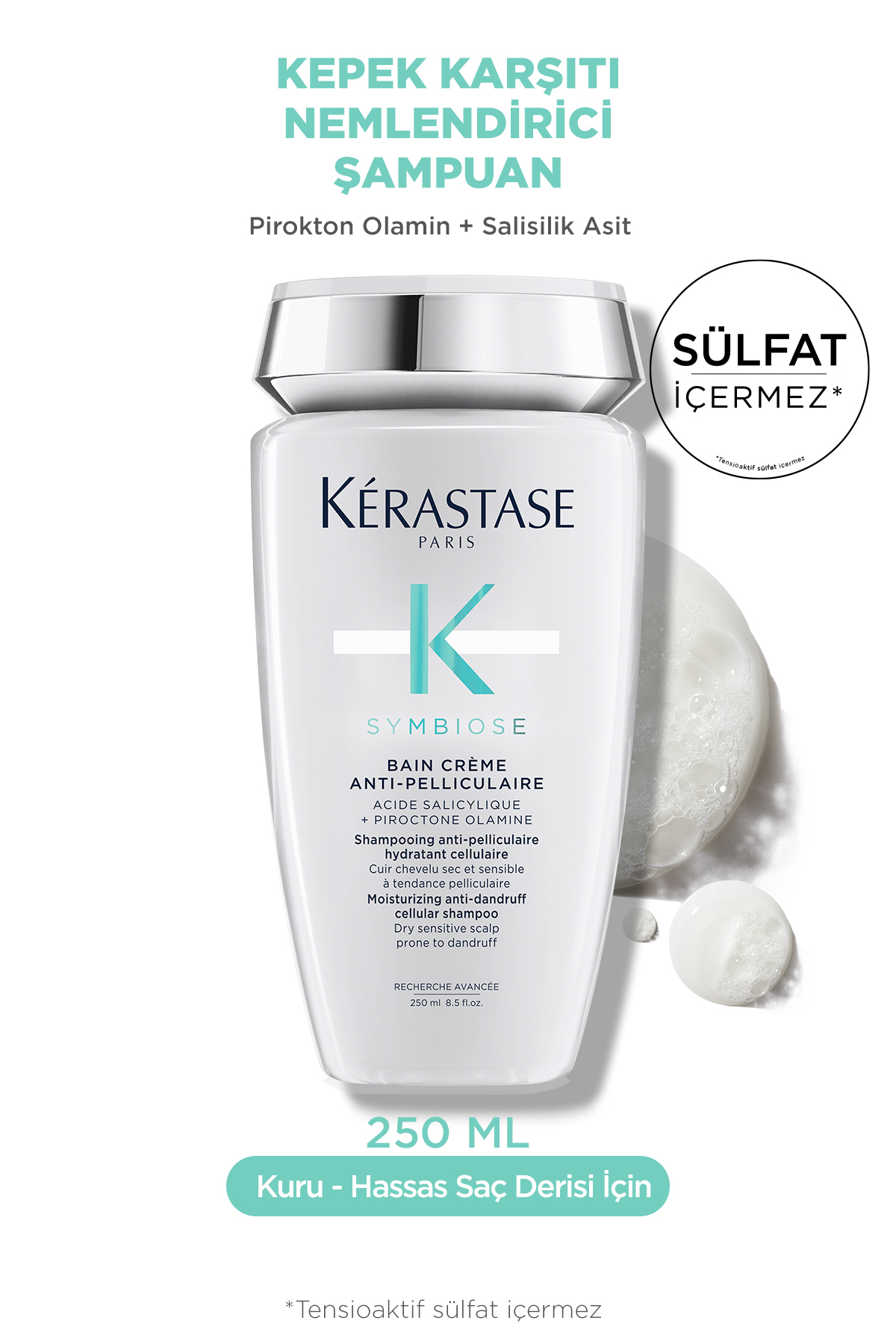 Symbiose Kepek Karşıtı Etkili Nemlendirici Hücresel Bakım Şampuanı 250 ml — 3474637135690 — تصویر 2 از 8