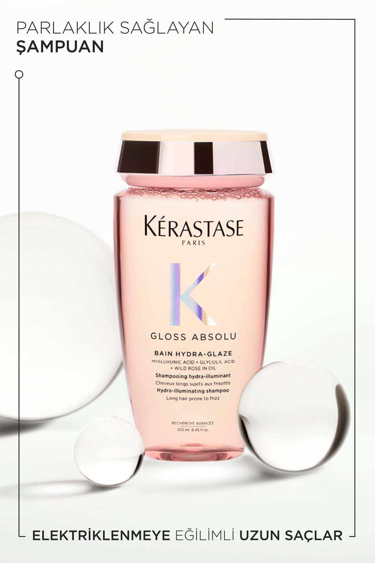 Gloss Absolu Elektriklenmeye Eğilimli Saçlar Için Parlaklık Veren Şampuan 250 ml — E4398100 — تصویر 4 از 8