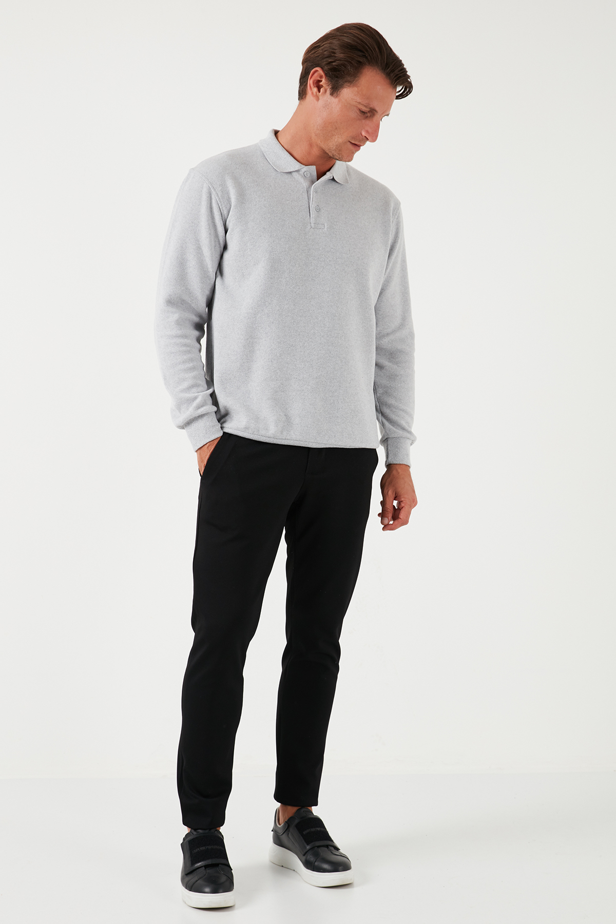Buratti Pamuk Karışımlı Regular Fit Polo Yaka Kazak Erkek POLO YAKA KAZAK 456223 görsel 4
