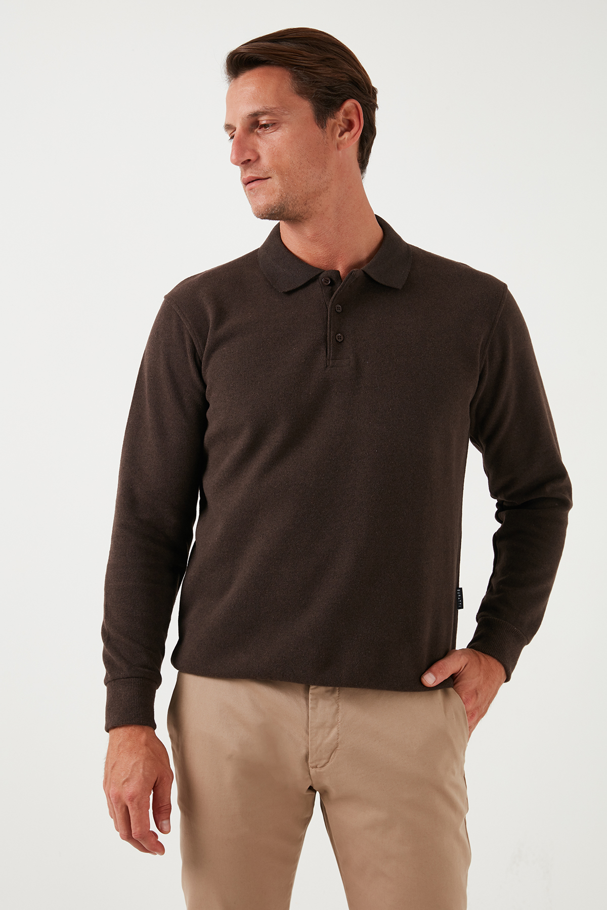 Buratti Pamuk Karışımlı Regular Fit Polo Yaka Kazak Erkek POLO YAKA KAZAK 456223 görsel 5