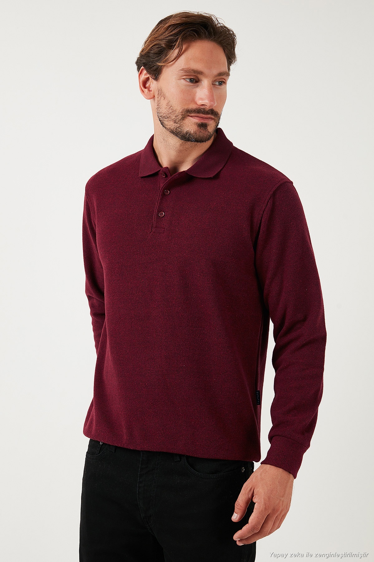 Buratti Pamuk Karışımlı Regular Fit Polo Yaka Kazak Erkek POLO YAKA KAZAK 456223 görsel 3