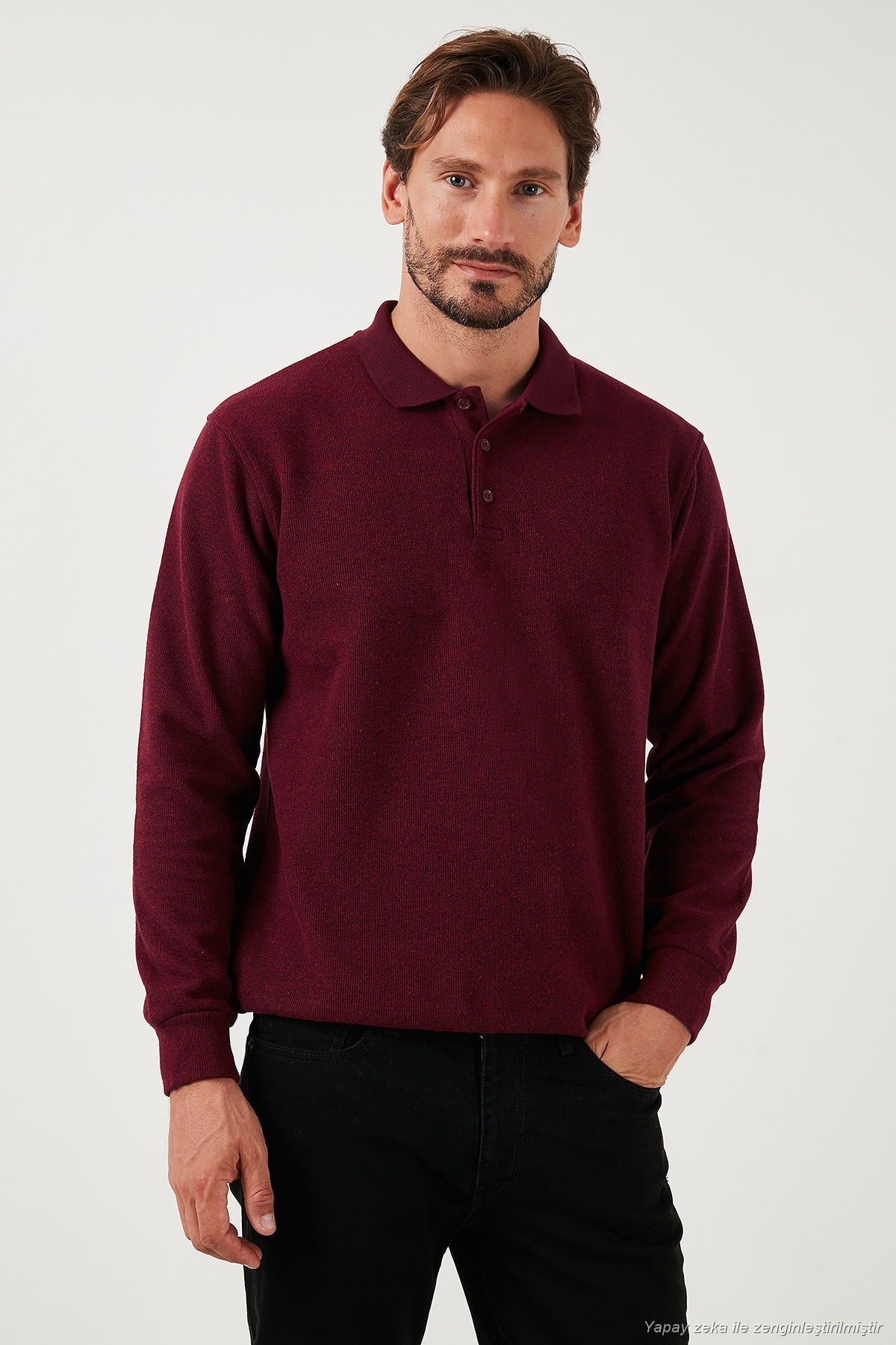 Buratti Pamuk Karışımlı Regular Fit Polo Yaka Kazak Erkek POLO YAKA KAZAK 456223 görsel 4