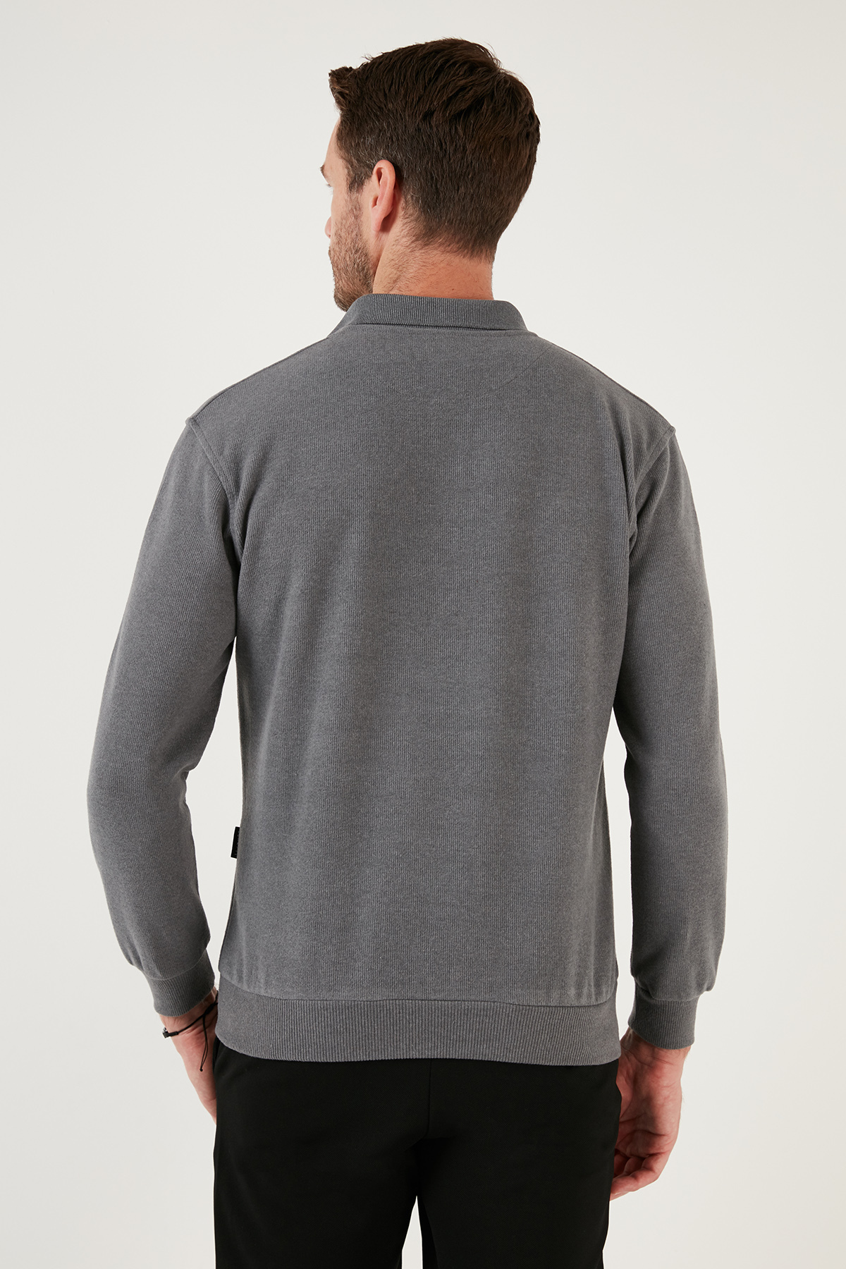 Buratti Pamuk Karışımlı Regular Fit Polo Yaka Kazak Erkek POLO YAKA KAZAK 456223 görsel 5