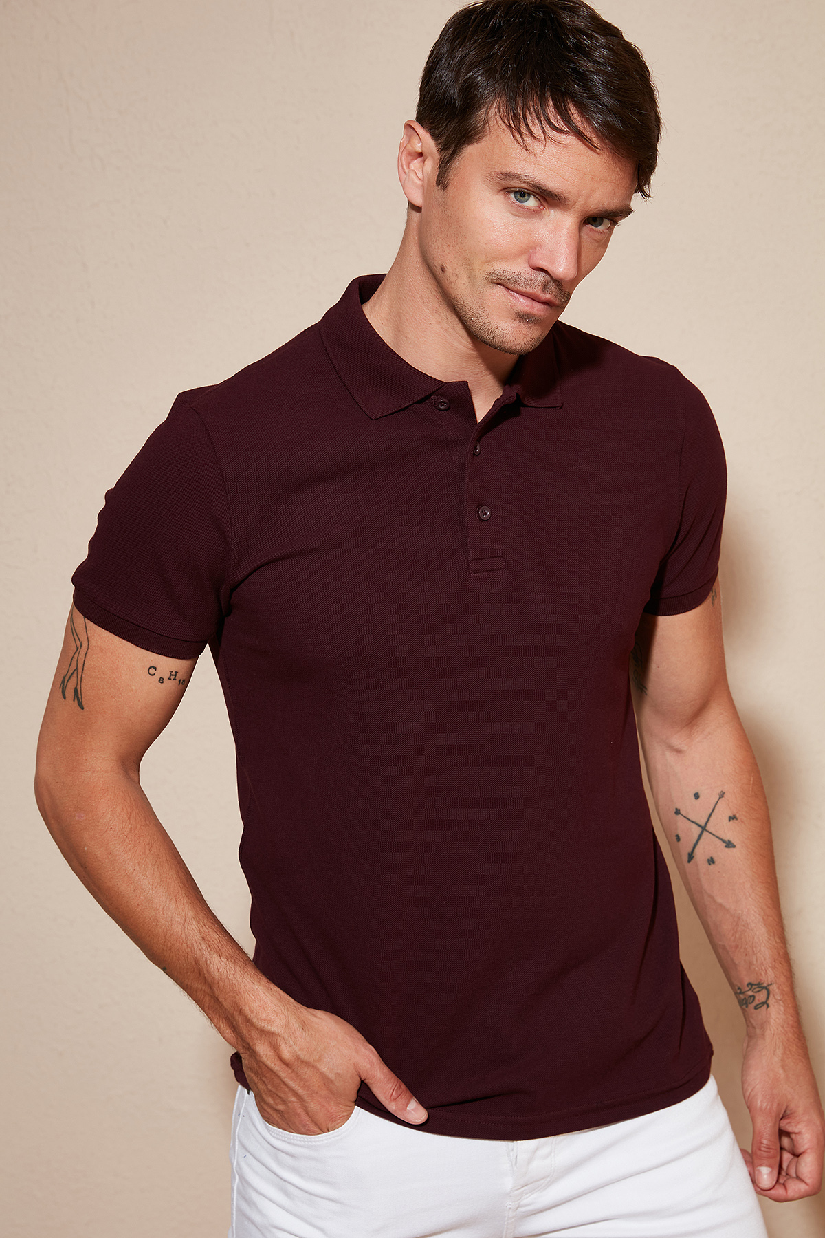 Buratti Pamuklu Regular Fit Düğmeli Polo Yaka T Shirt Erkek POLO YAKA T SHİRT 5902127 görsel 4