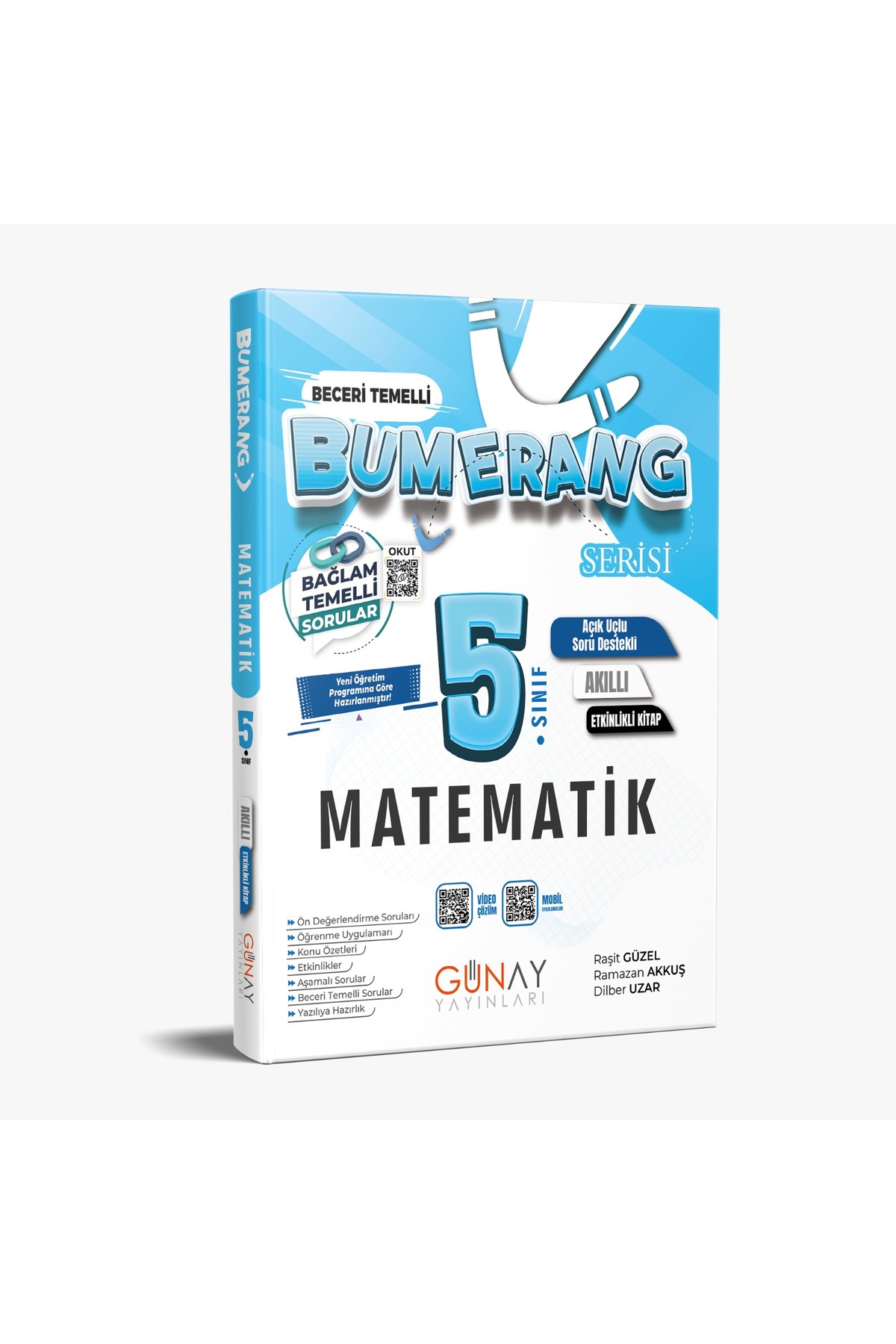 Günay Yayınları GÜNAY YAYINCILIK 5. SINIF BUMERANG MATEMATİK ETKİNLİKLİ AKILLI KİTAP (GÜNCEL MÜFREDAT)