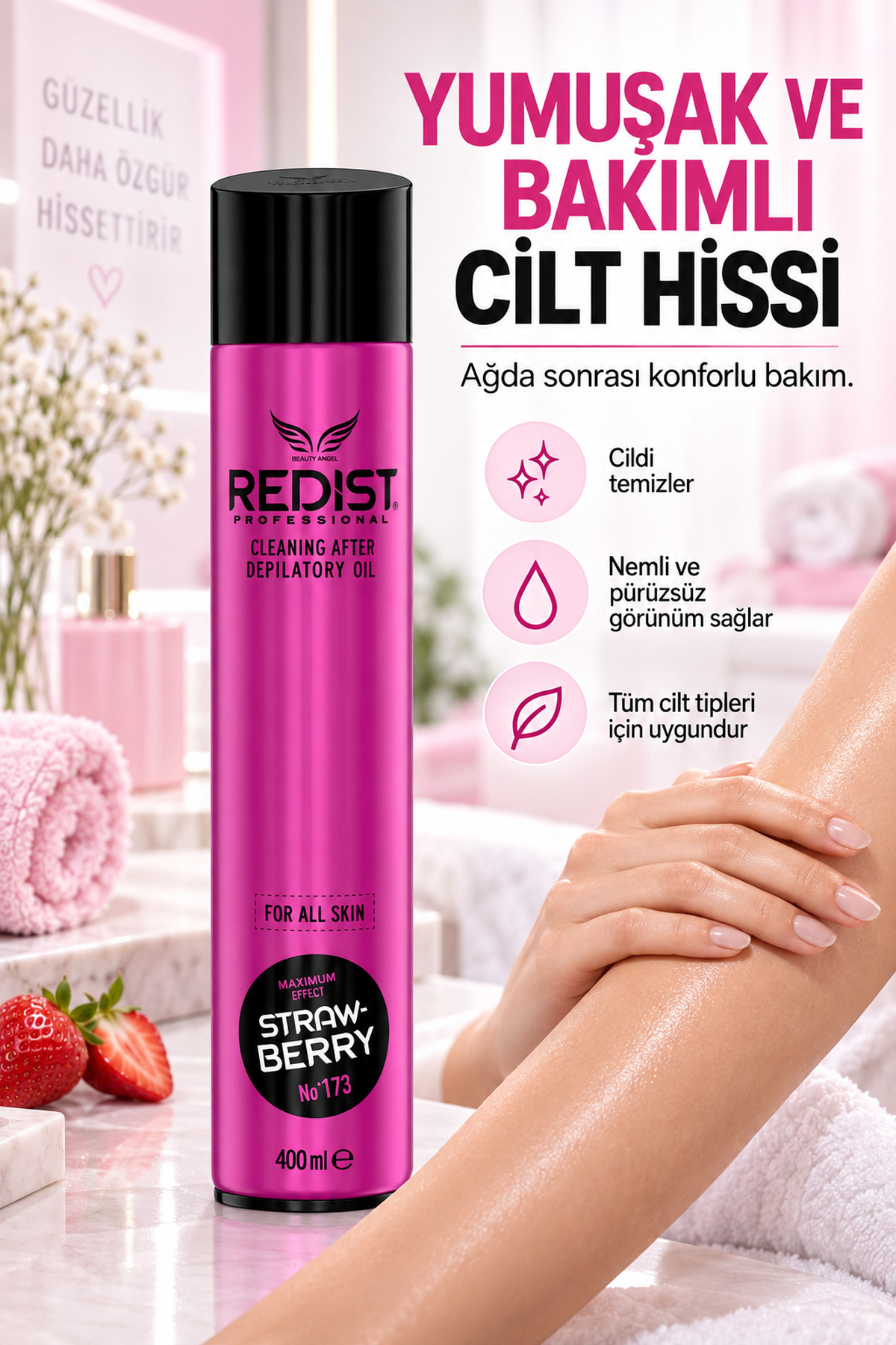 Ağda Sonrası Temizleme Ve Masaj Yağı 400 Ml — RASTY — تصویر 3 از 7