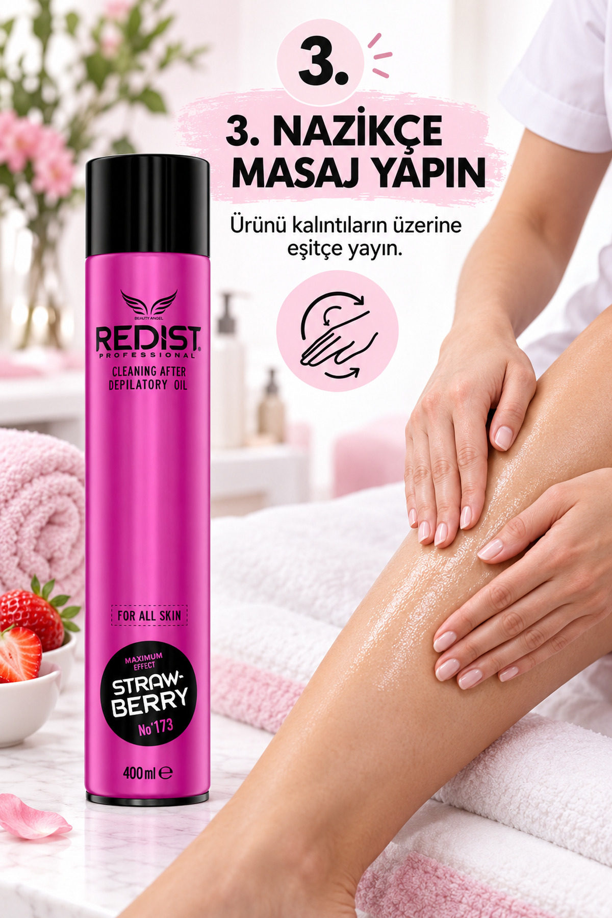 Ağda Sonrası Temizleme Ve Masaj Yağı 400 Ml — RASTY — تصویر 6 از 7