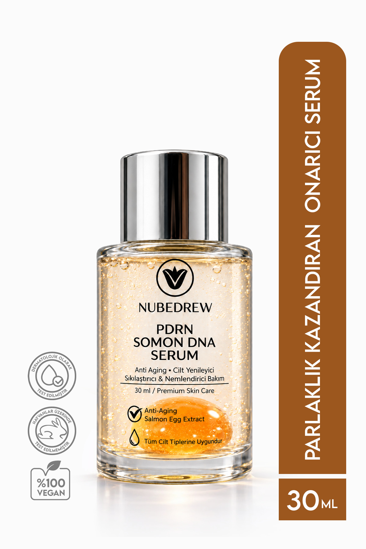 NUBEDREW PDRN Serum Somon DNA İçeren Cildin Dolgun ve Işıltılı Görünmesine Yardımcı K-Beauty Serum 30 ml — NBD-PDNSRM-1
