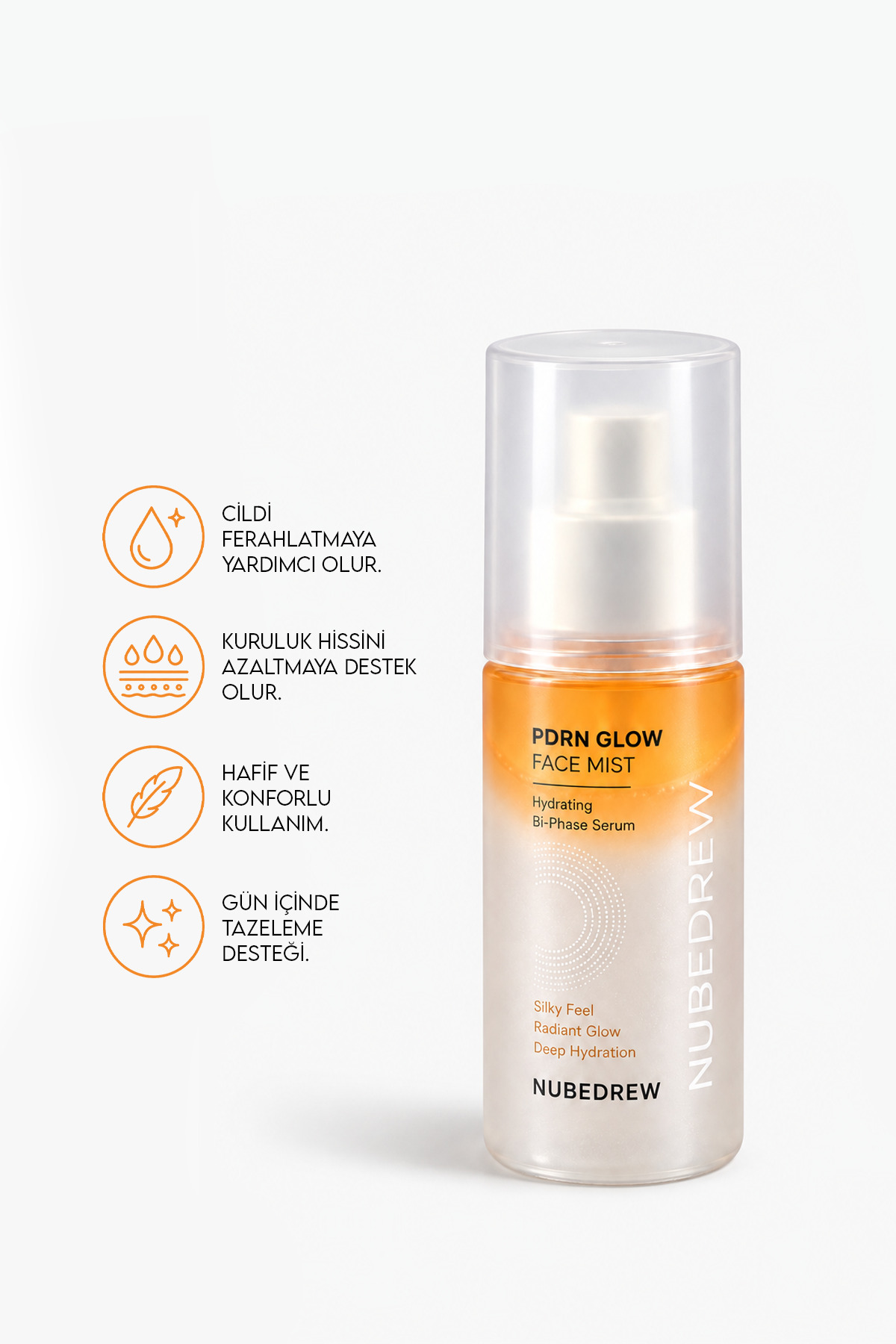 PDRN Somon DNA Glow Face Mist Tonik 120 ml – Ceramide, Niacinamide ve Hyaluronik Asit İçeren Çift Fazlı Nemlendirici Yüz Spreyi — NBD-SMNDNAMST-1 — تصویر 4 از 8