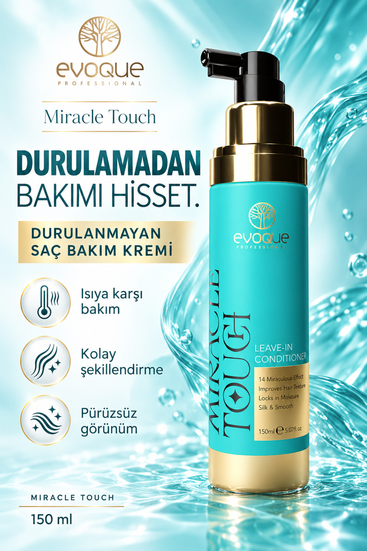Evoque Professional Miracle Touch Durulanmayan Krem 150 ml — EVQ-MT-001