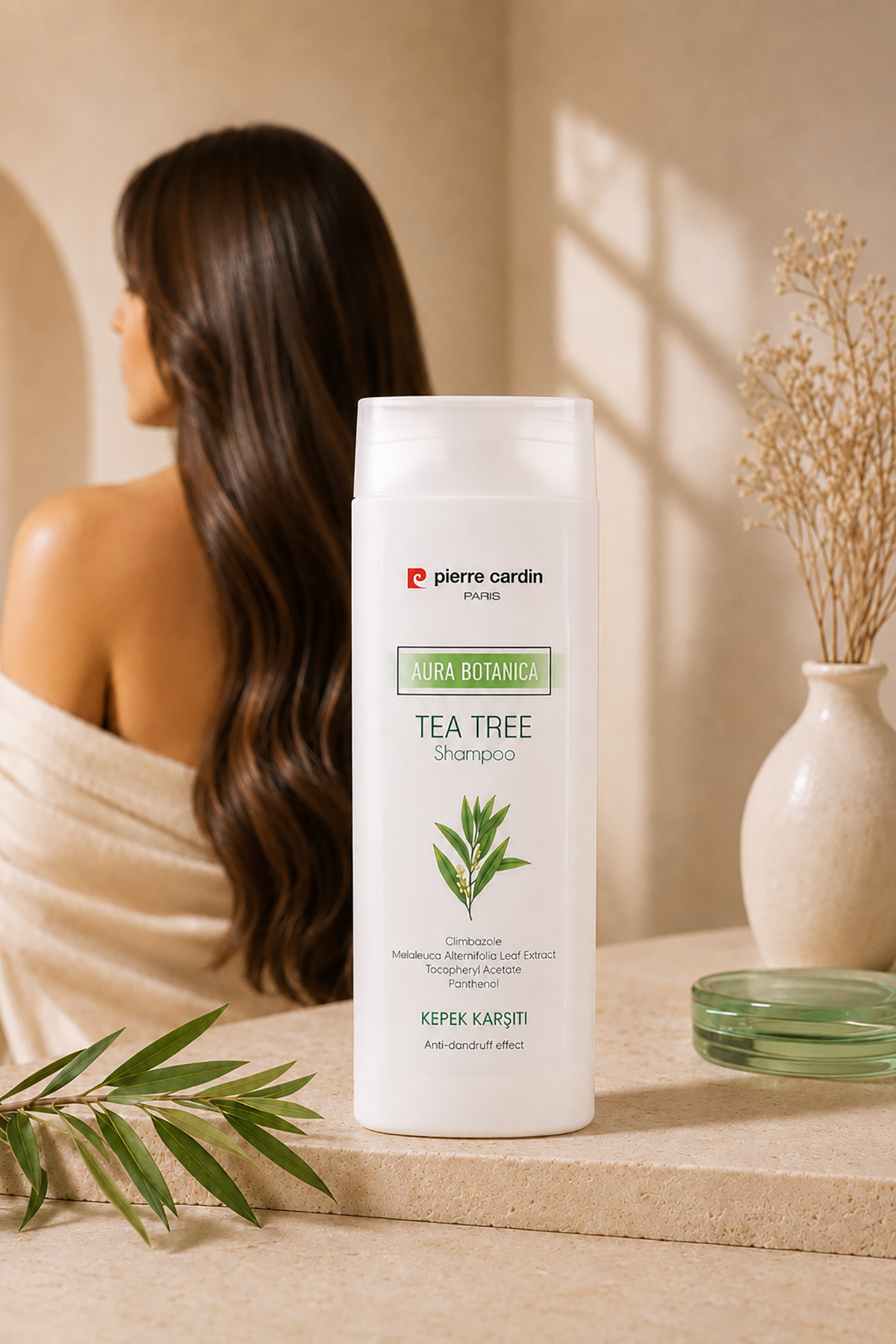 شامپو درخت چای Aura Botanica 360 میلی لیتر پیر کاردین شامپو Pierre Cardin