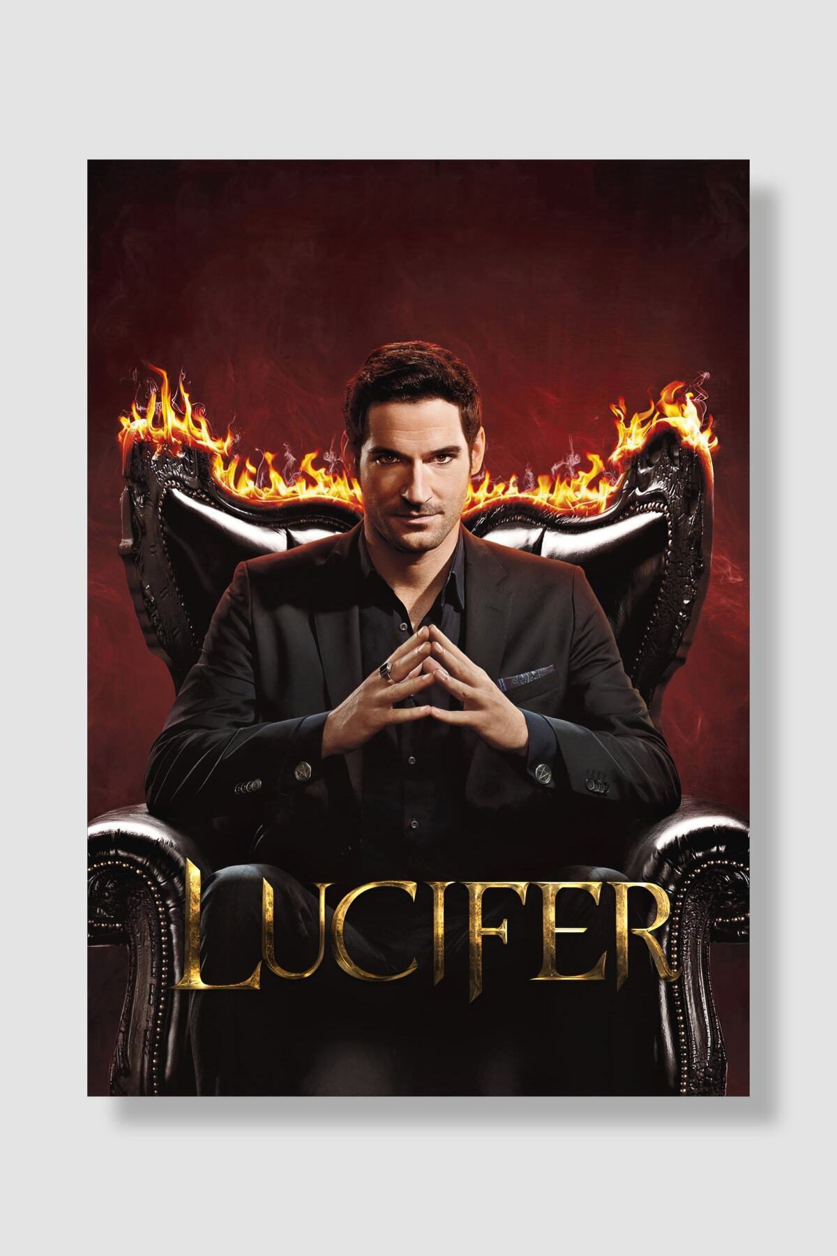 postick Lucifer Dizi Posteri Yüksek Kaliteli Parlak Kuşe Kağıdı