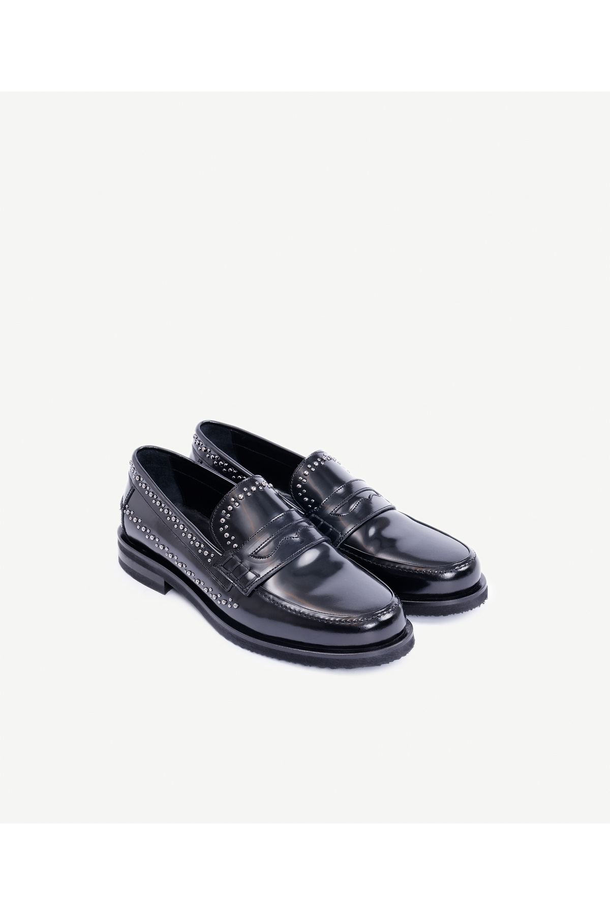 Yargıcı Zımba Detaylı Deri Loafer görsel 4
