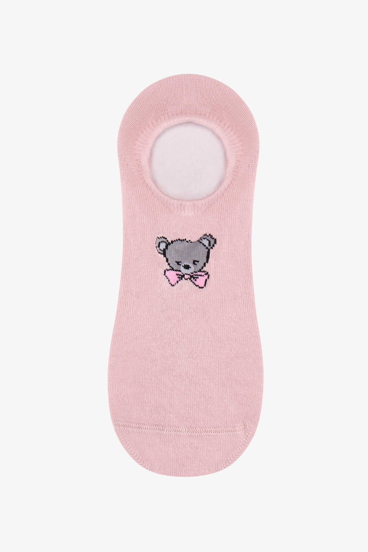 Penti Beyaz Gri Pembe Tiny Bear 3 Çift Sneaker Çorap görsel 4