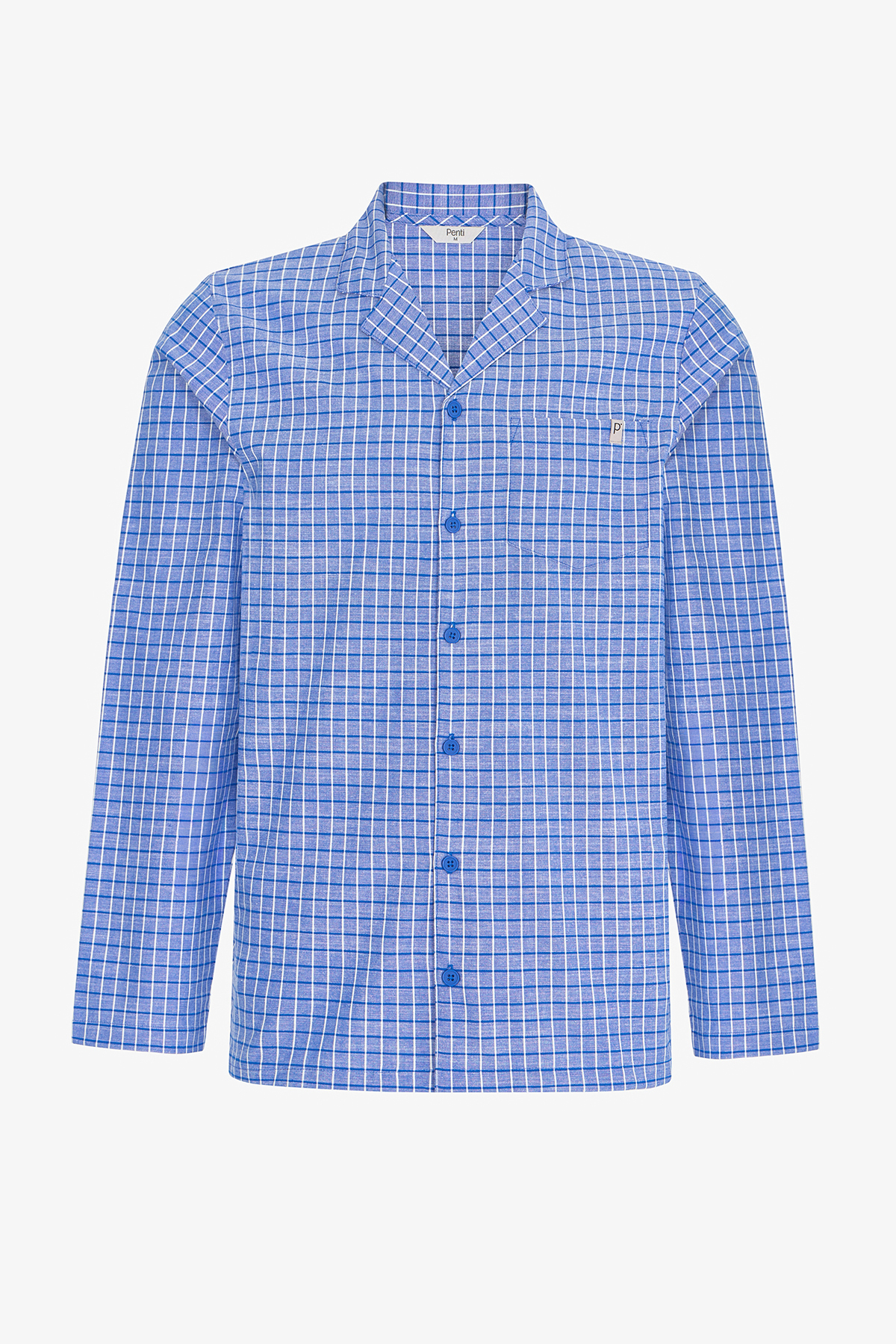 Penti Erkek Blue Cabin Kareli Uzun Kollu Pijama Takımı görsel 2