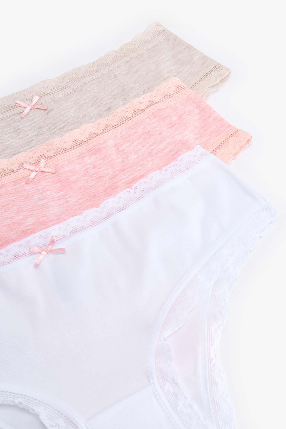 Penti Daily Lace3'lü Pamuklu Bej Hipster Külot görsel 5