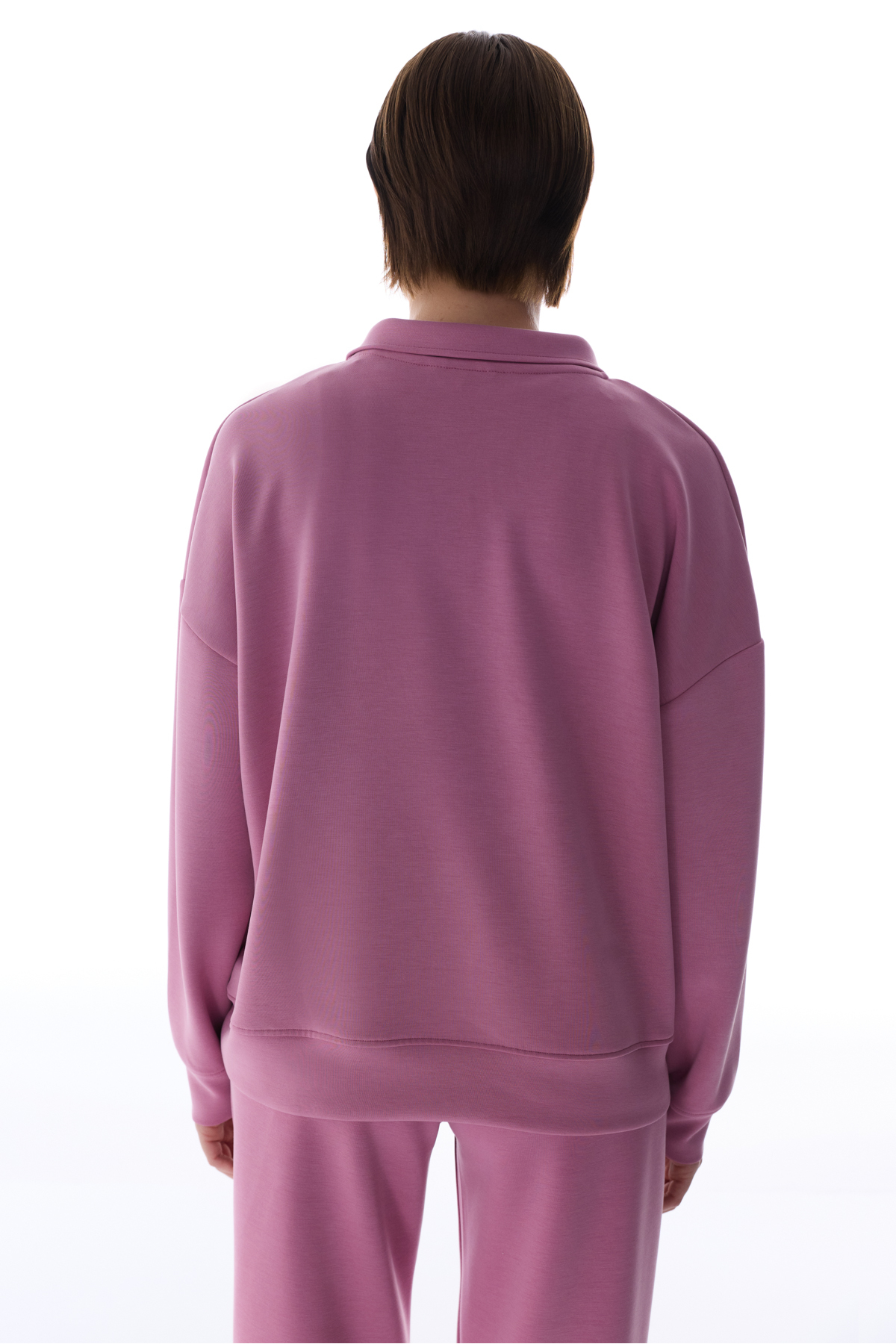 Penti Pembe Polo Yaka Modal Sweatshirt görsel 5