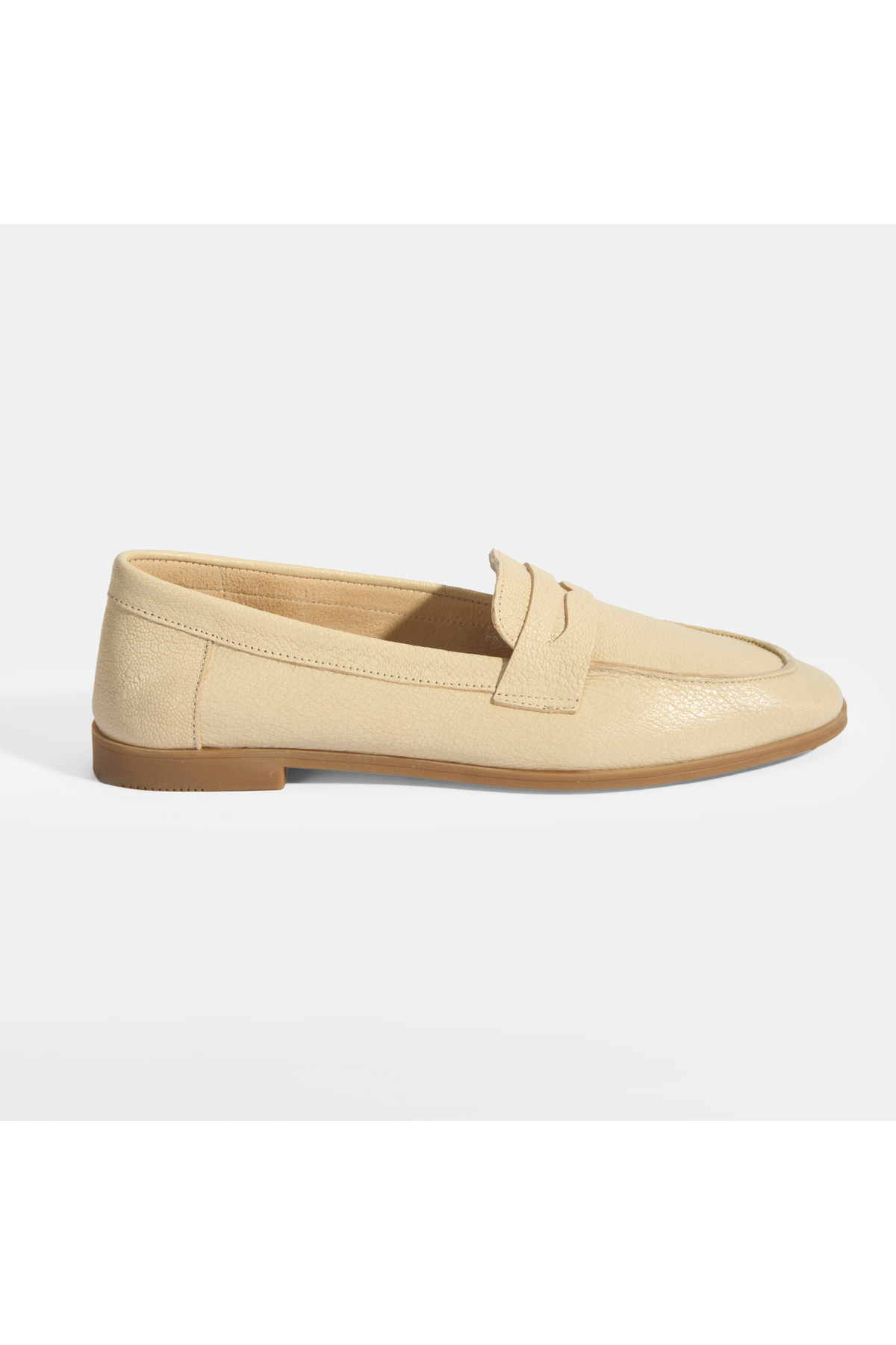 Desa Kadın Bej Slip-On Deri Loafer görsel 2