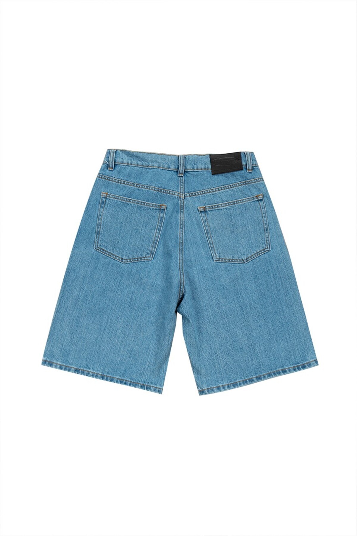 UKHWD SUPPLY Açık Mavi Baggy Denim Urban Jort Erkek Şort UK1450MVA görsel 6