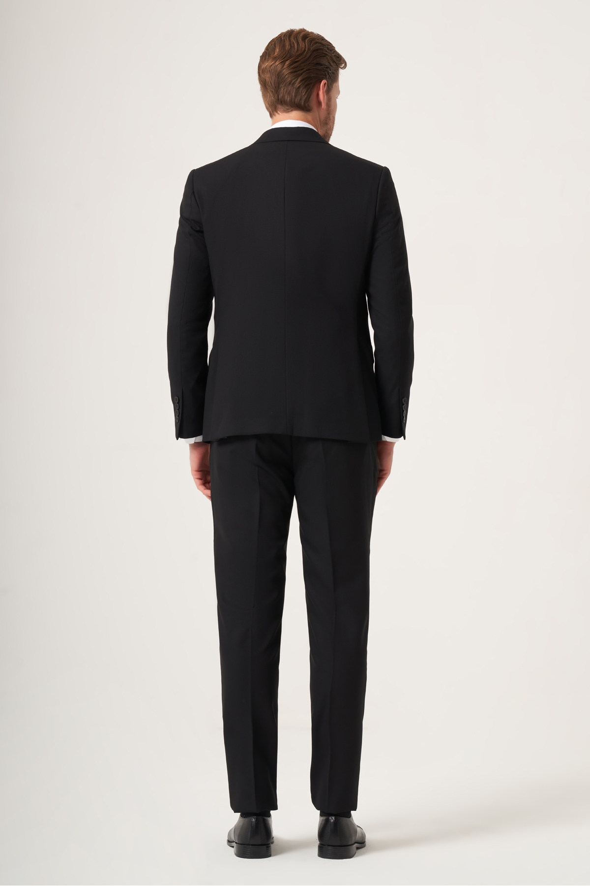 İmza Siyah Kırlangıç Yaka Tam Astar 6 Drop Slim Fit Esnek Takım Elbise 1001265162 görsel 4