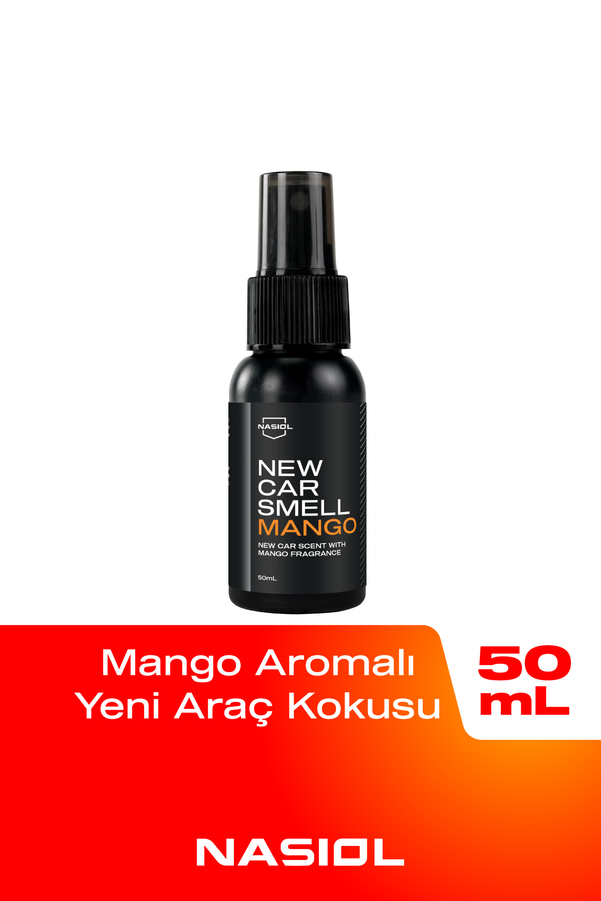 Nasiol New Car Smell Mango Yeni Araç Kokusu-Mango Kokulu Araç içi Koku Giderici-50ml-Oto Parfümü