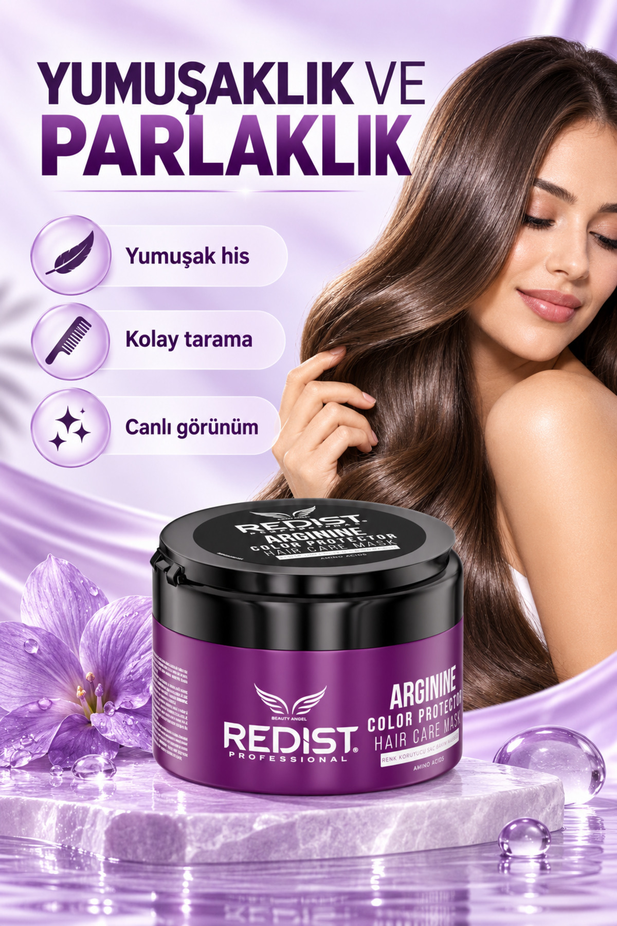 Arginine Saç Bakım Maskesi - Güç Ve Yenilik - Vegan 250 ml — 8697926026171 — تصویر 9 از 9