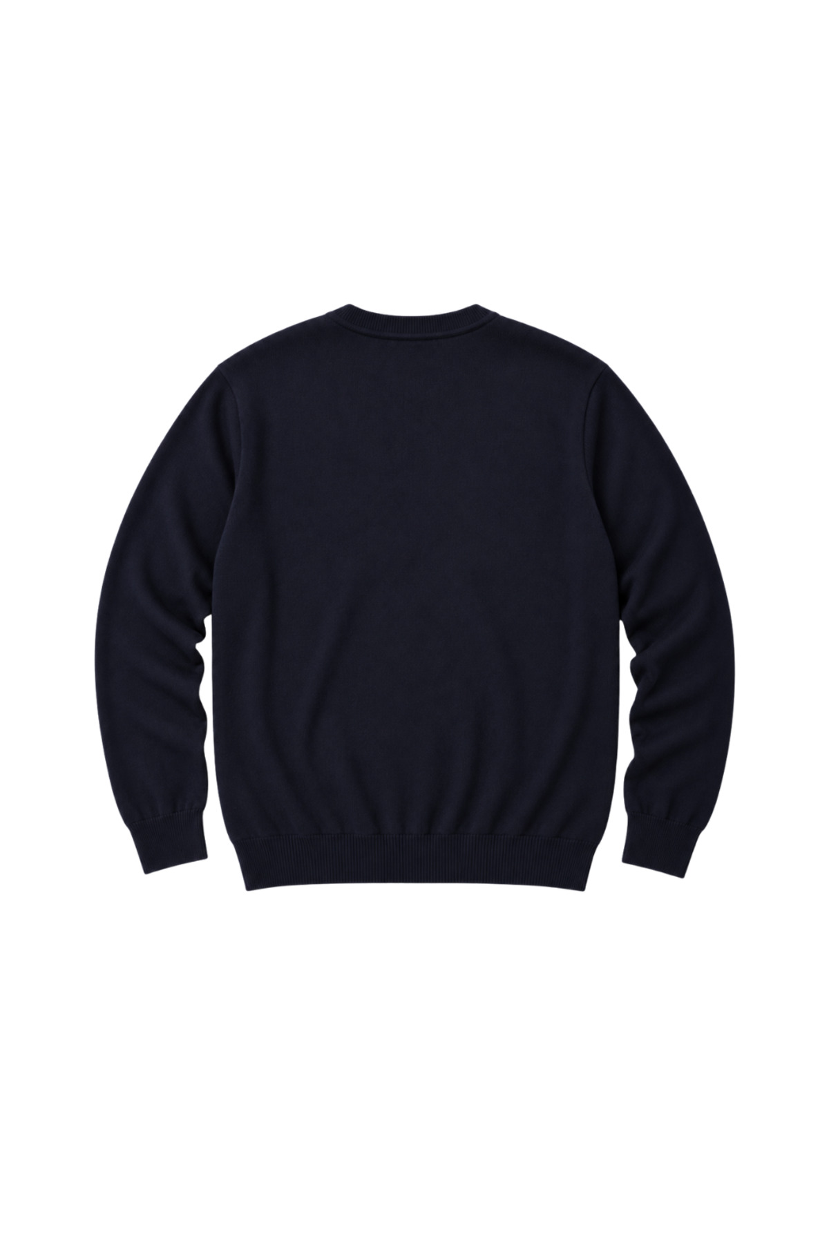 BattalModa Erkek Büyük Beden Lacivert Bisiklet Yaka Pamuklu Kazak 3XL-4XL-5XL-6XL görsel 5