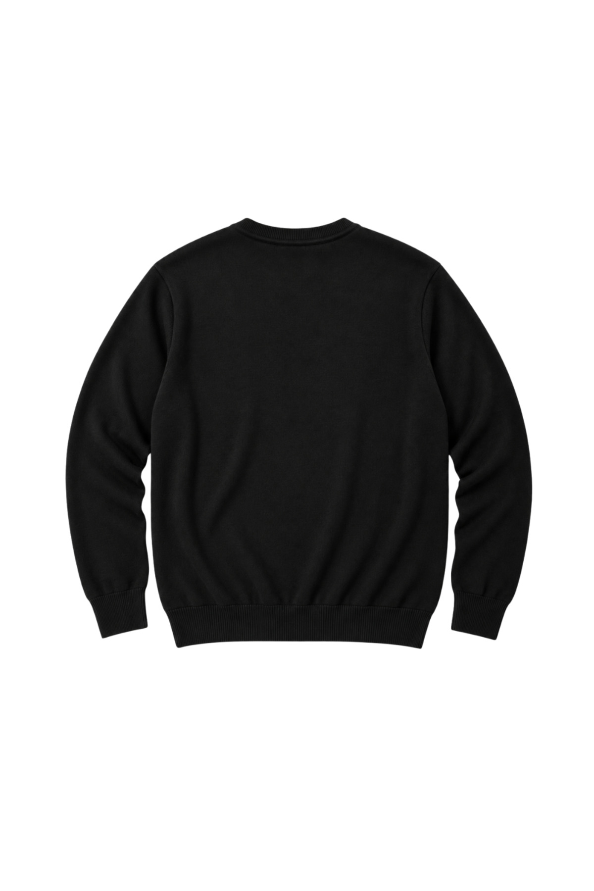 BattalModa Erkek Büyük Beden Siyah Bisiklet Yaka Pamuklu Kazak 3XL-4XL-5XL-6XL görsel 5