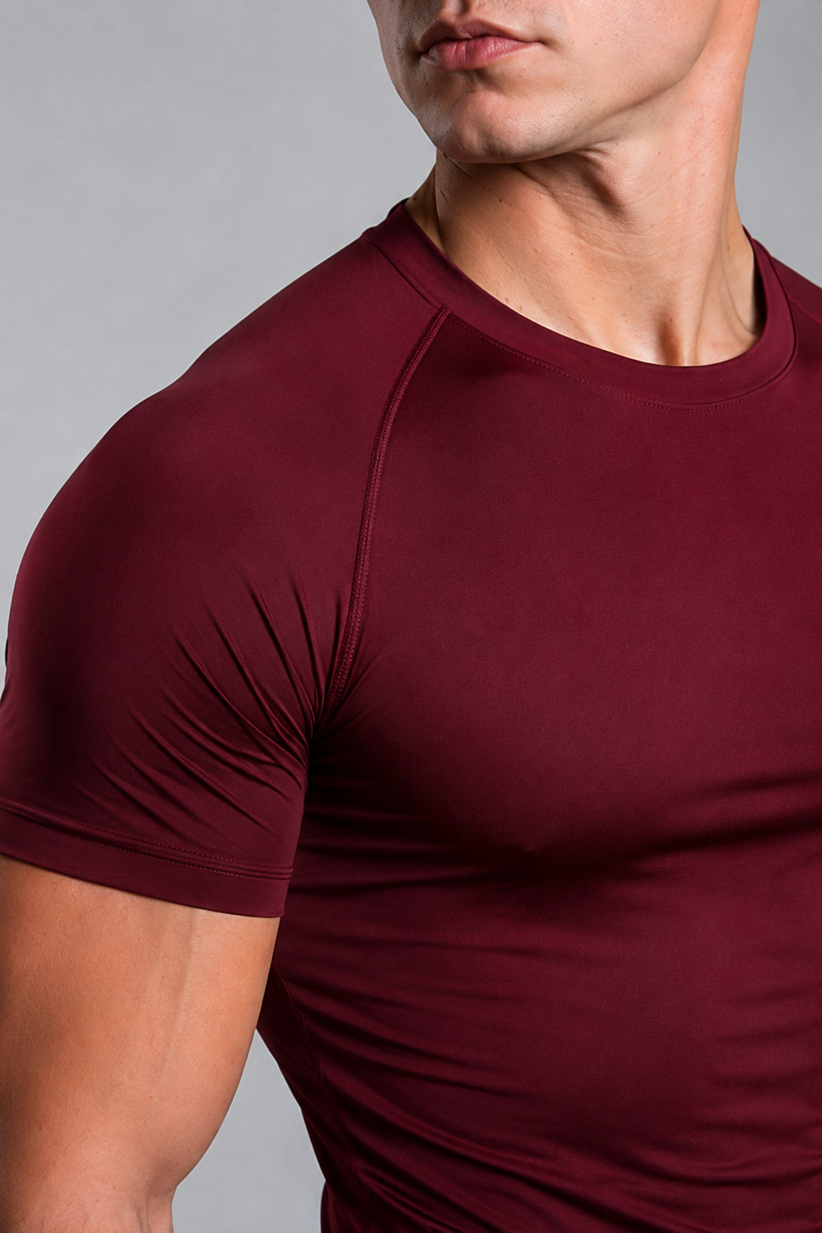 Stylovi Basic Erkek Compression Tişört, Vücuda Oturan Slim Fit Sporcu Body görsel 2