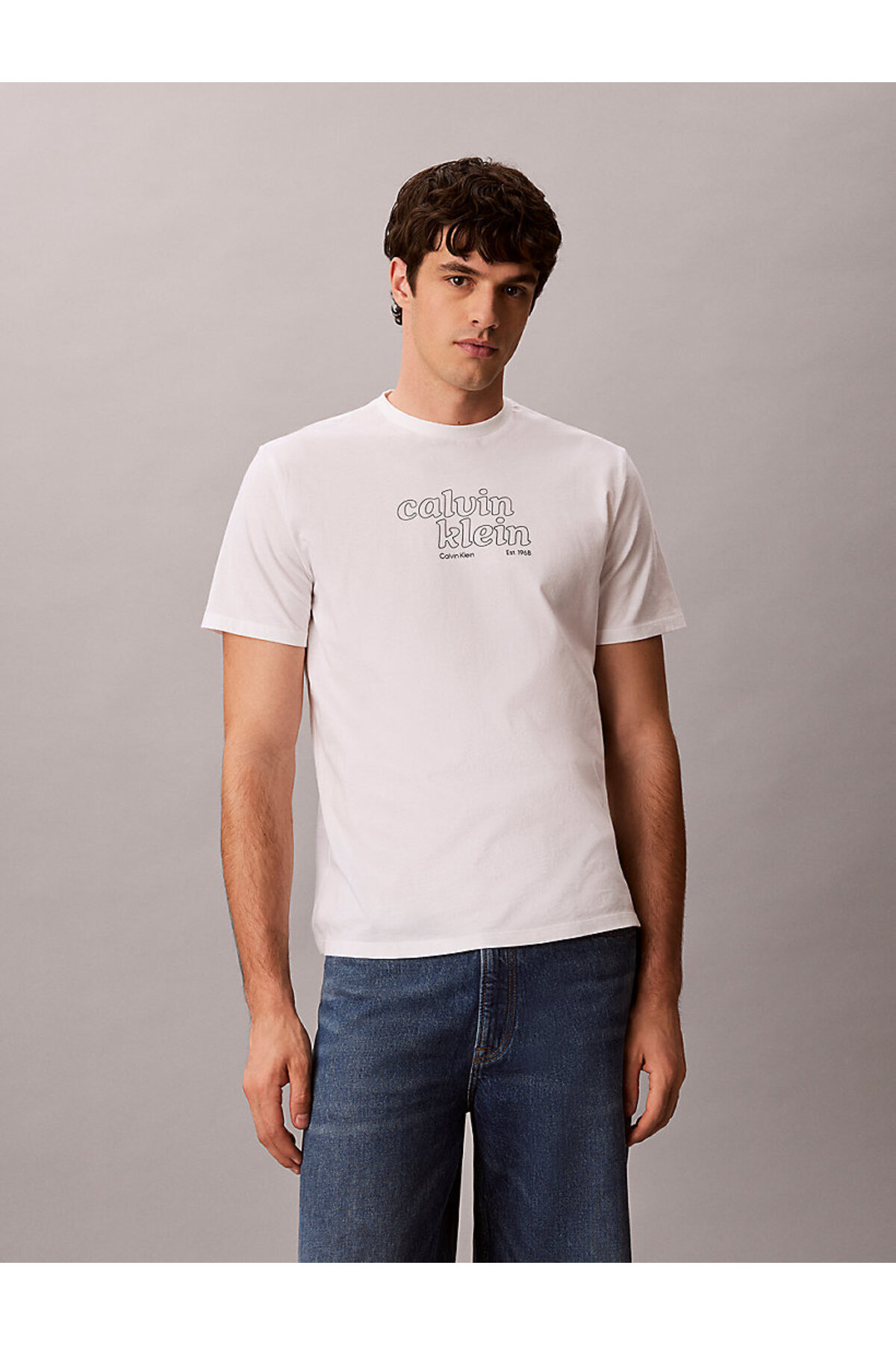 تیشرتمردانهCalvin Kleinسفید