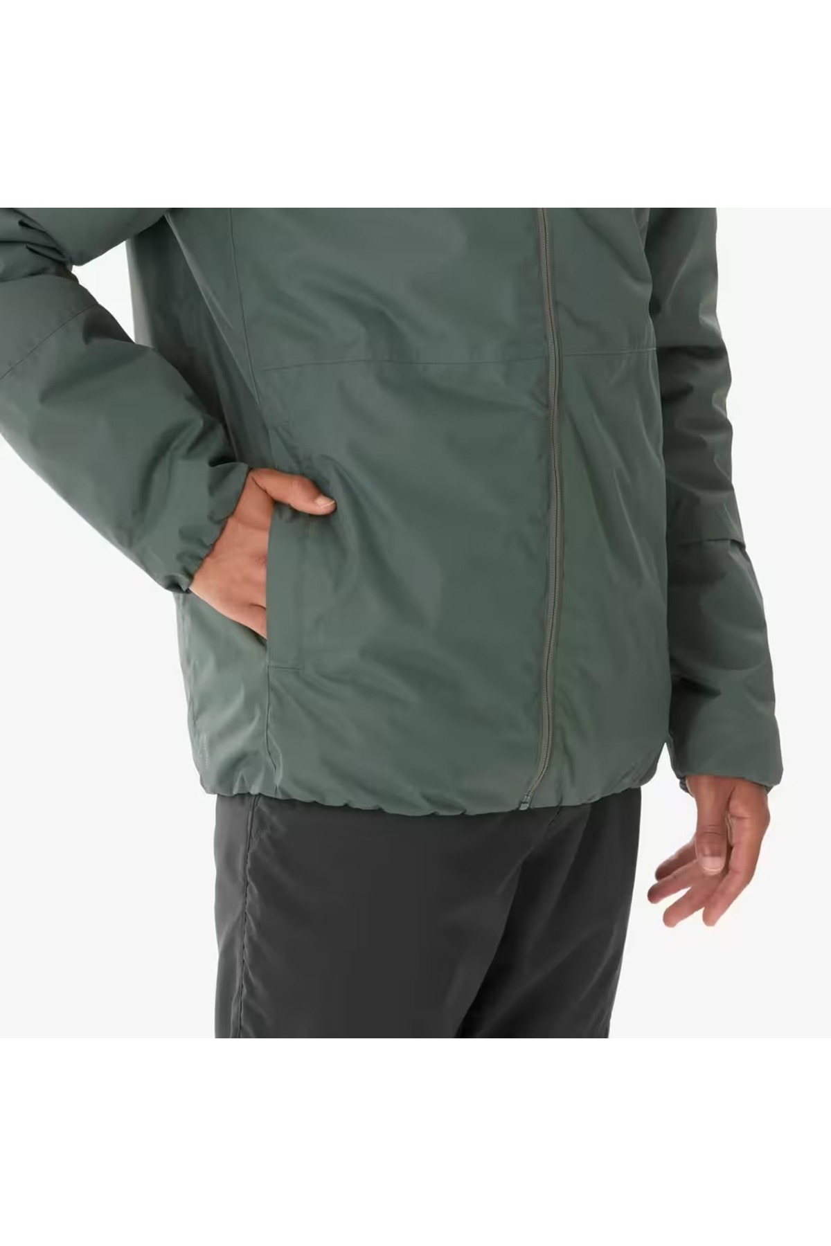 Erkek Outdoor Su Geçirmez Kar Montu/Kışlık Mont - Yeşil - NH100 -5 °C — سبز 650102314 — تصویر 5 از 6
