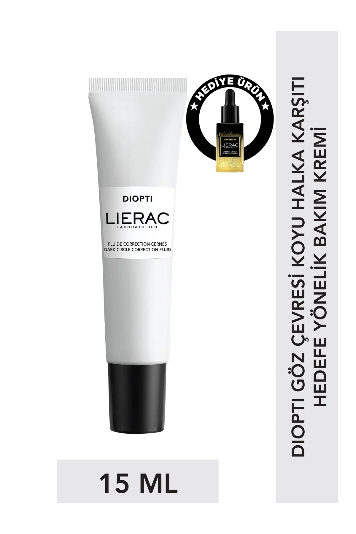 Lierac Diopti Cernes Aydınlatıcı Göz Çevresi Kremi Koyu Halka Karşıtı 15 ml (13ML Serum Hediyeli) — SET.LRC.32