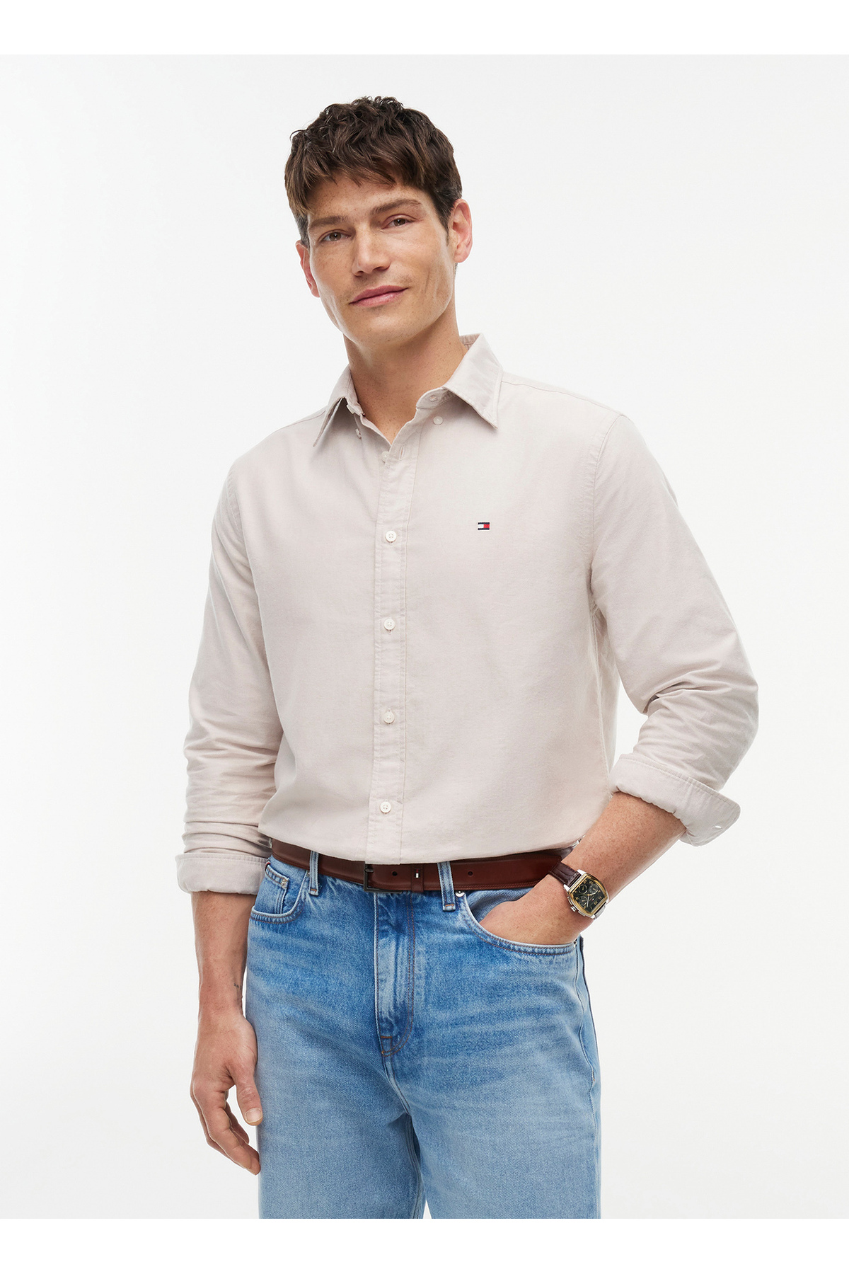 تیشرتمردانهTommy Hilfigerبژ