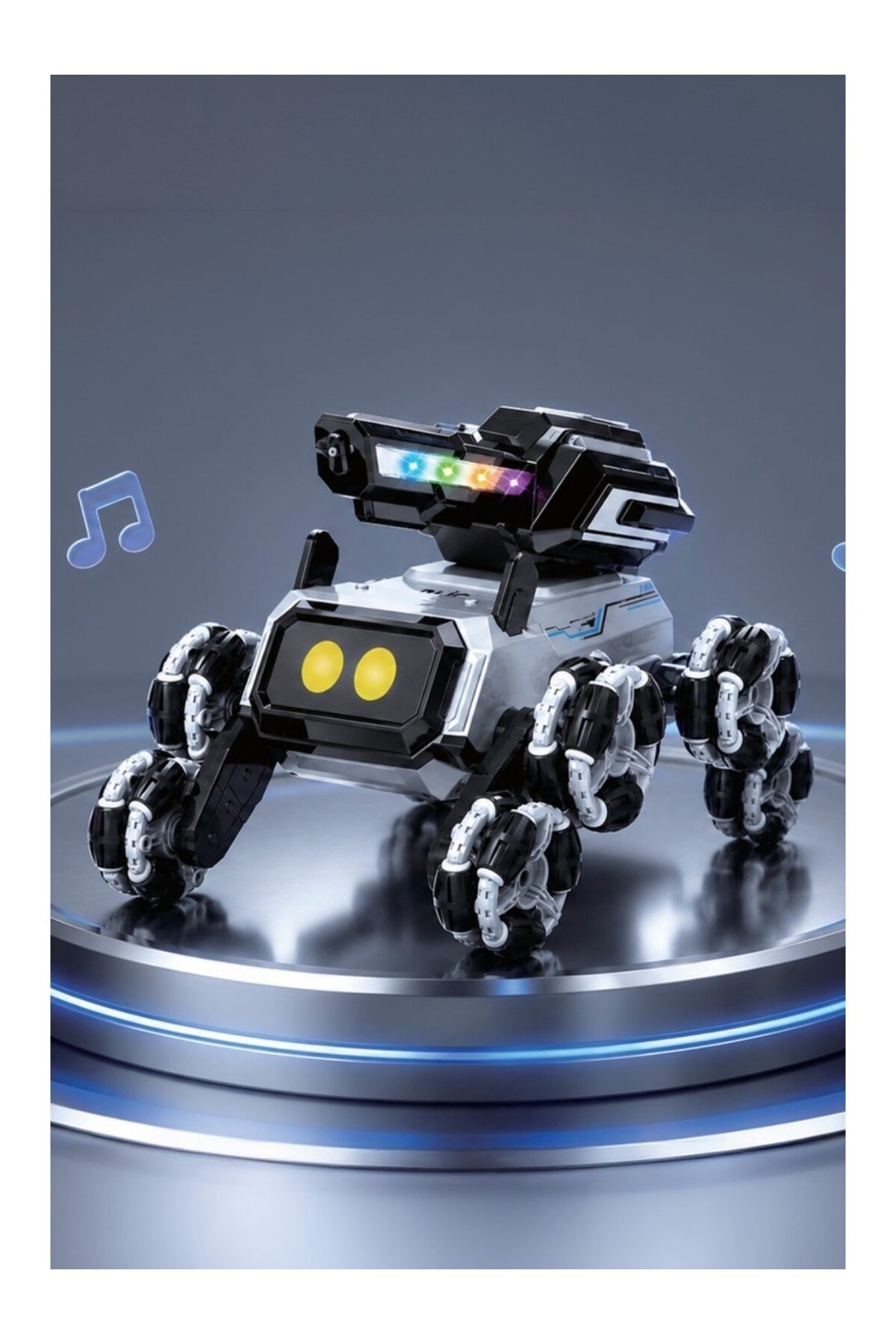 BRB4 AI Akıllı Robot Köpek – Su Atışlı 2.4GHz Uzaktan Kumandalı Jest Kontrollü Akrobatik Işı