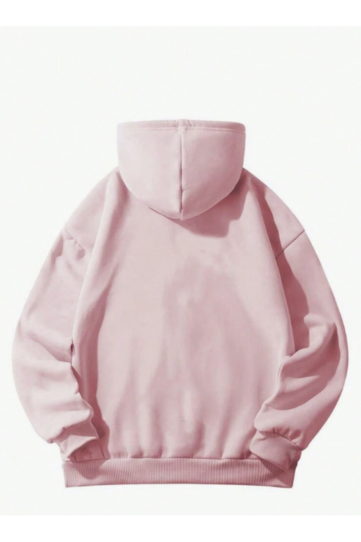Unisex Erkek/Kadın Floral butterfly Renkli Özel Baskılı Pamuklu Oversize Kapüşonlu Sweatshirt — صورتی FLORALBUTTERFLY-KAPŞON-COHERENT- — تصویر 2 از 3