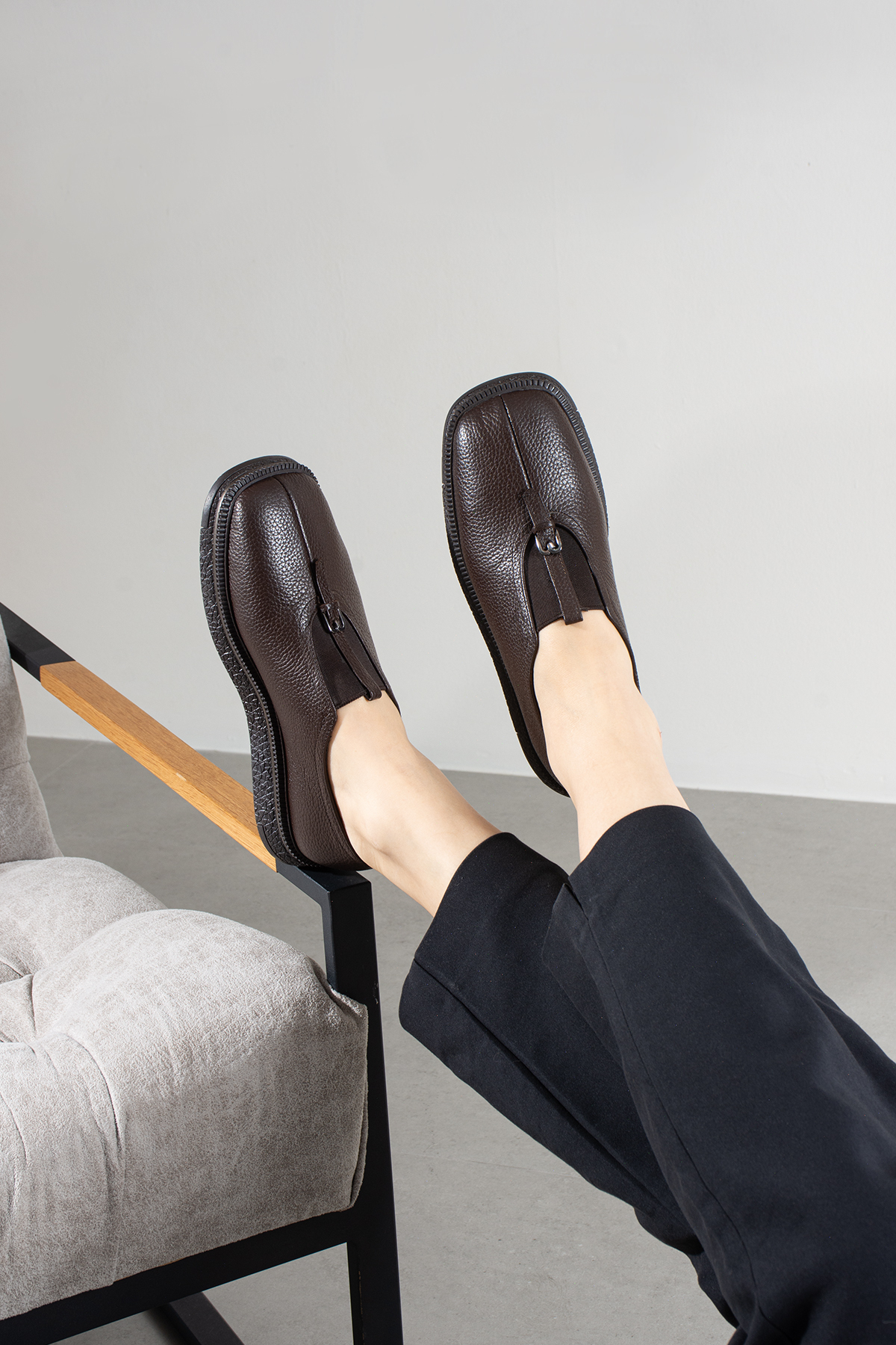 dericia shoes Lorven Kadın Hakiki Deri Günlük Ayakkabı görsel 4